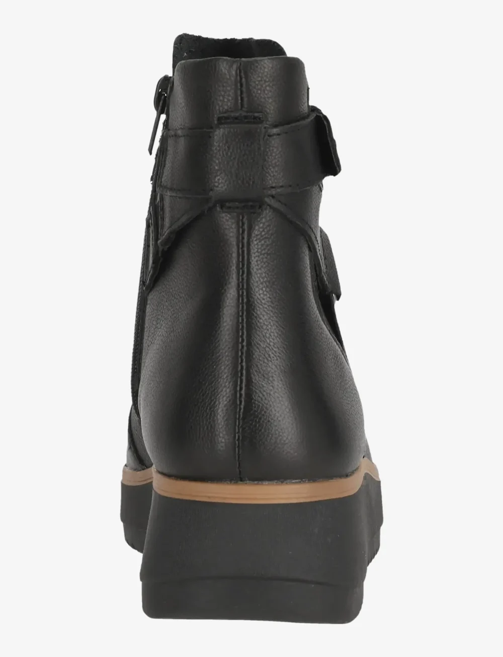 Clarks - Zylah Faye D - platta ankelboots - black leather - 5