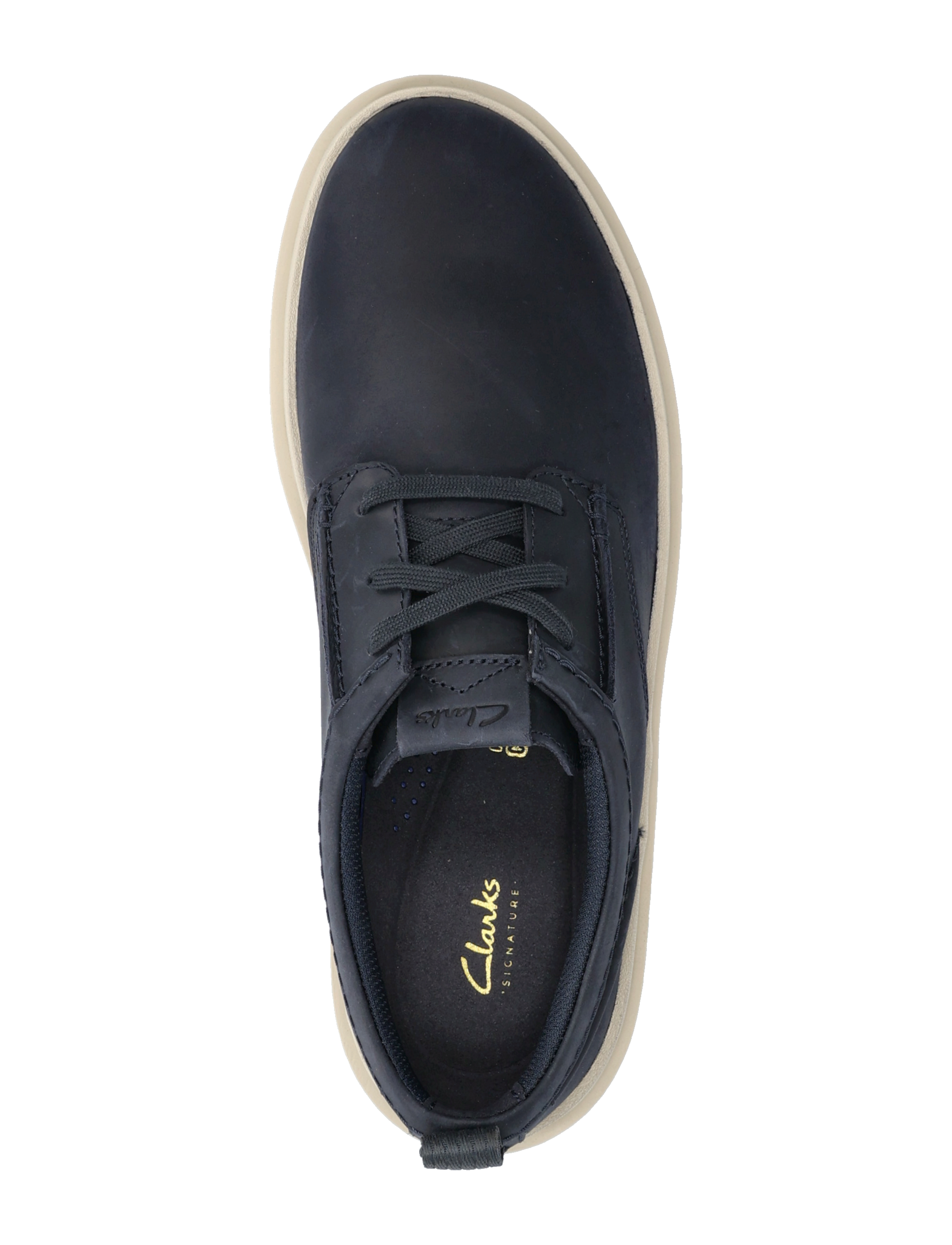 Clarks - Polden Lace G - baskets basses - navy leather - 3