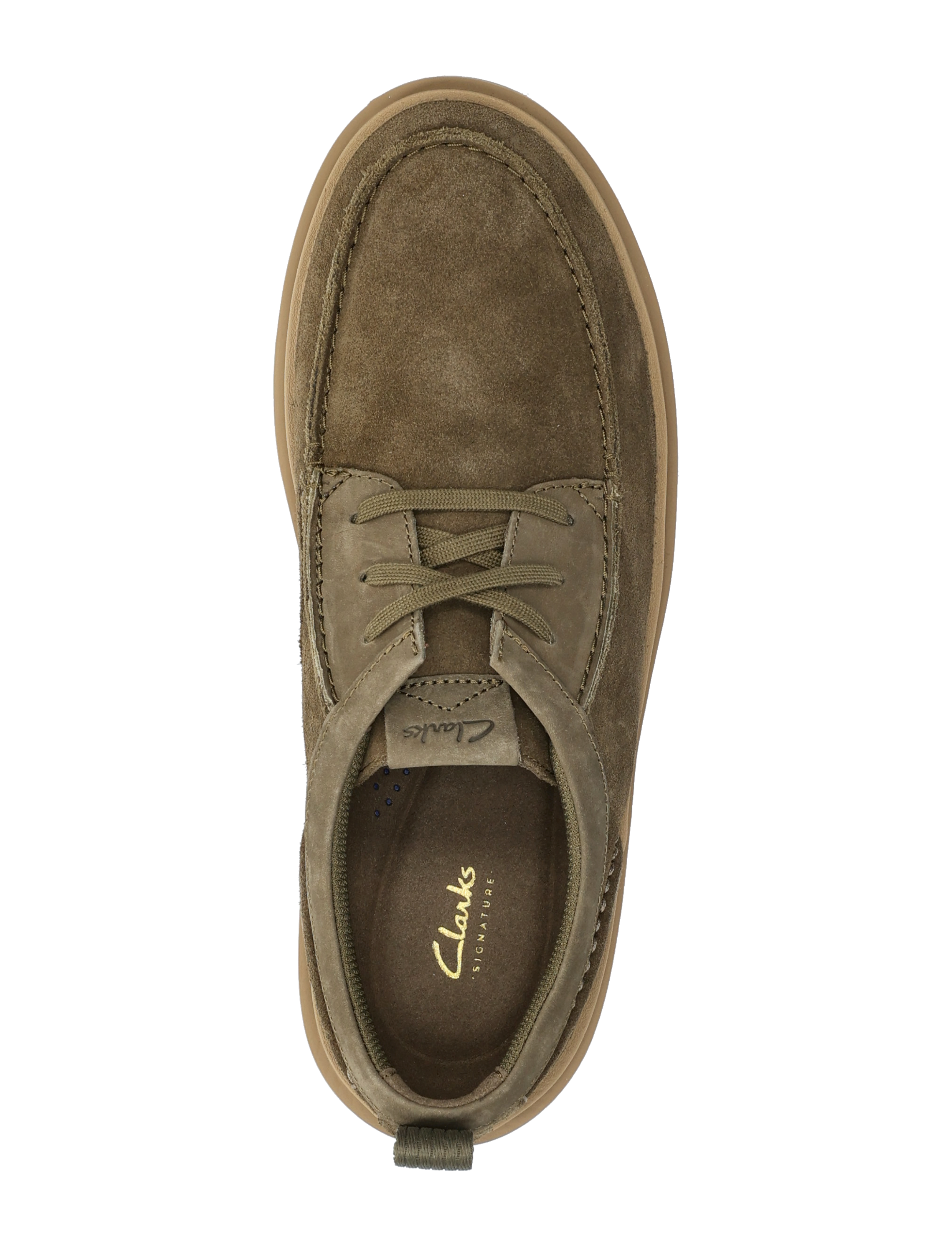 Clarks - Polden Moc G - sneakers med lavt skaft - olive suede - 3