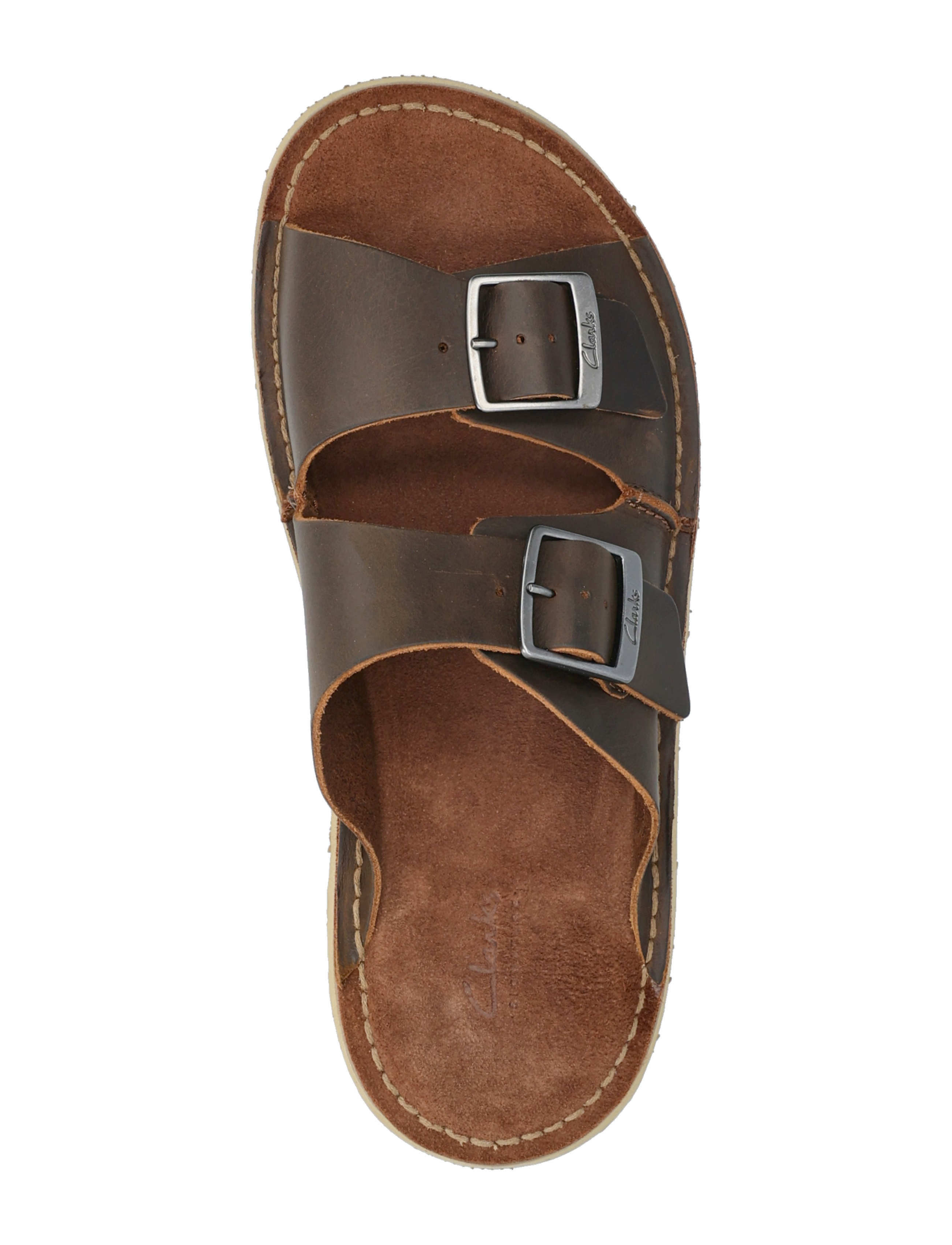 Clarks - Solsbury Strap G - casual slippers en sandalen - beeswax leather - 3