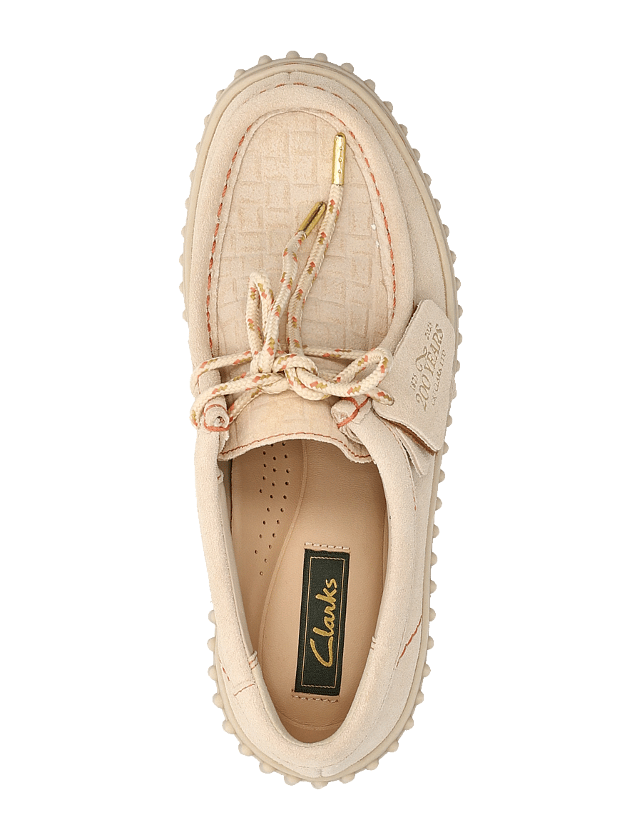 Clarks - Torhill Bee D - loafers - ecru suede - 3
