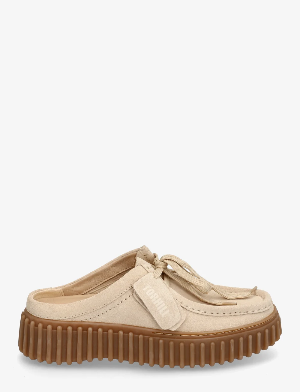 Clarks - Torhill Mule D - plokščios basutės - ecru suede - 1