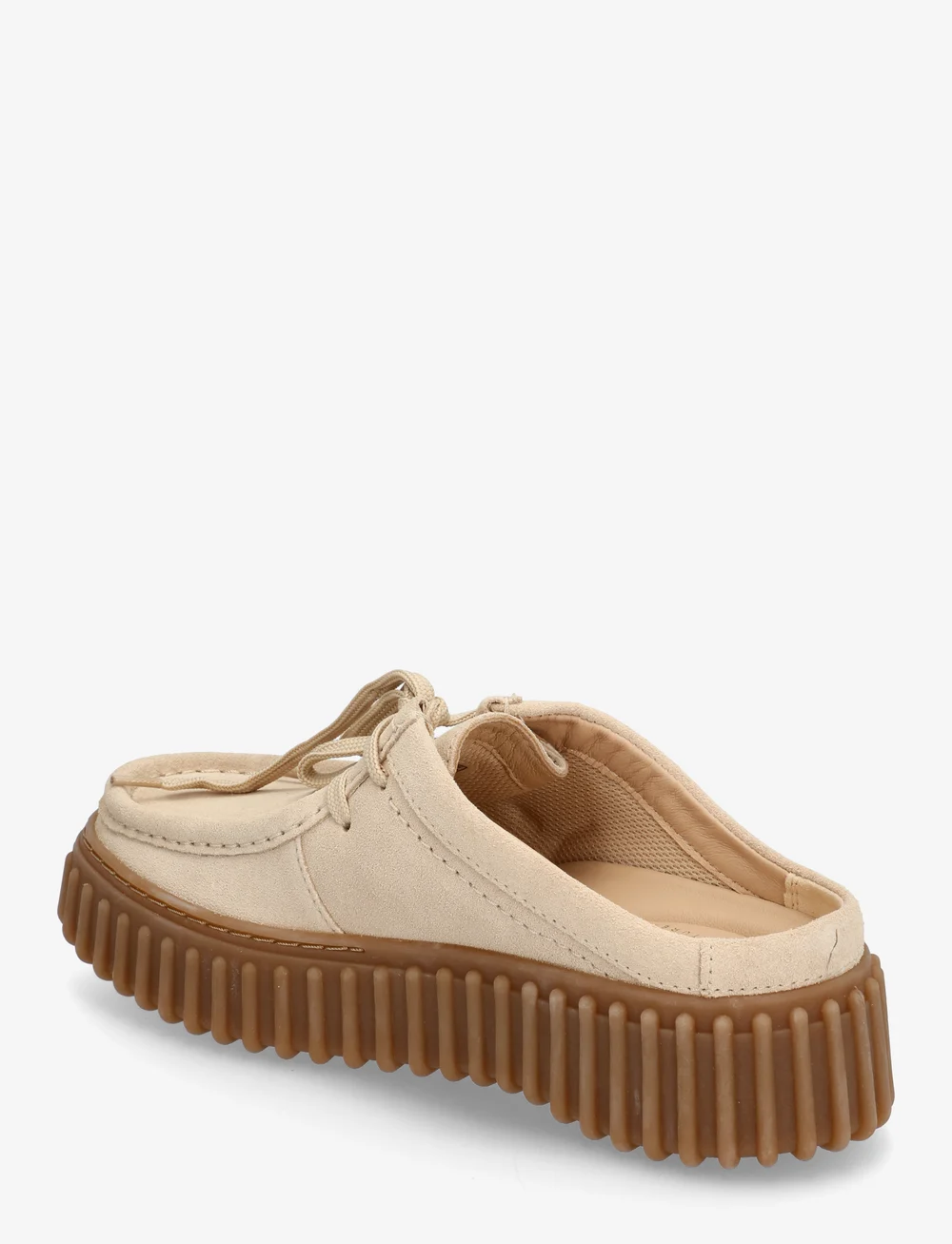 Clarks - Torhill Mule D - plokščios basutės - ecru suede - 2
