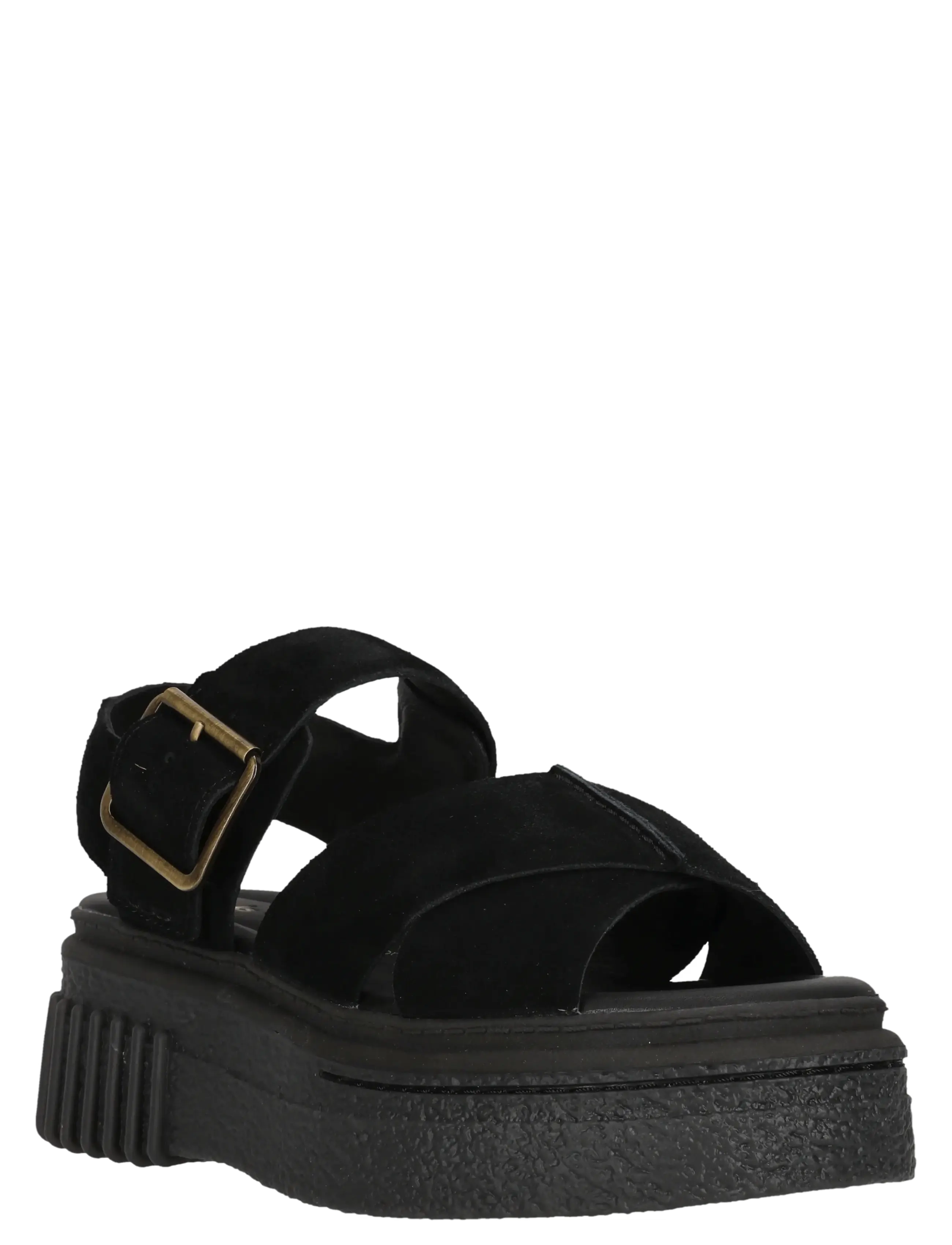 Clarks Evamar Wish D, 37, Black, Sandals > Platform Sandals, Dame