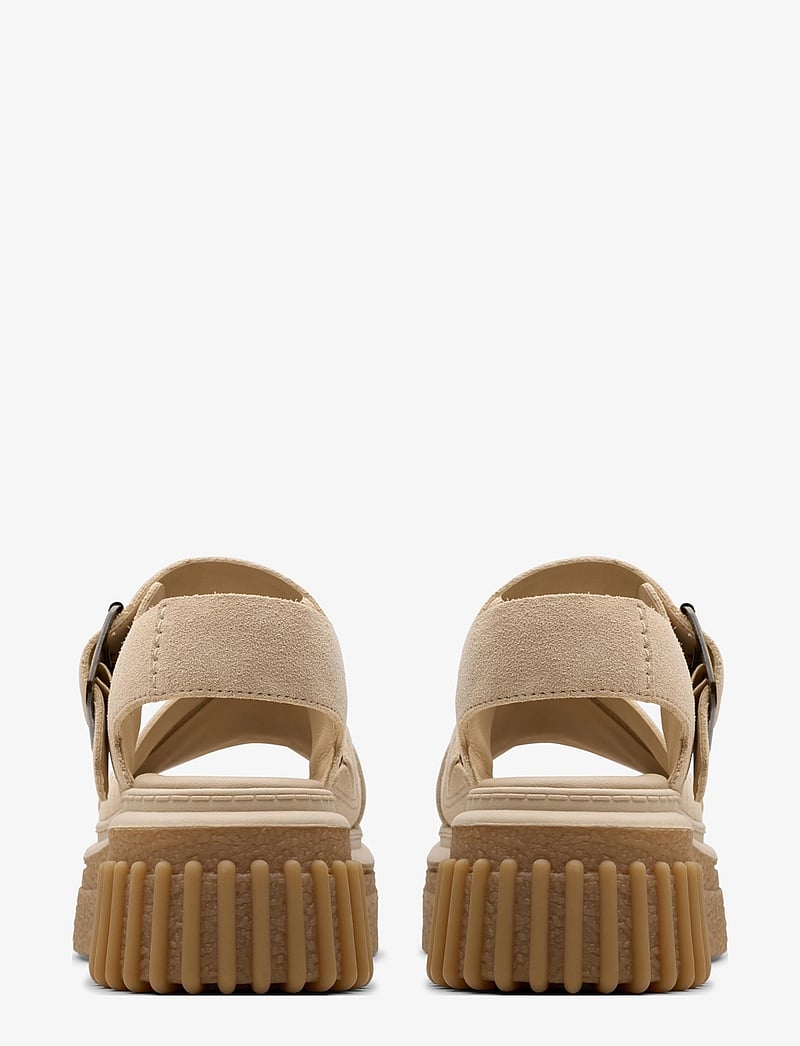 Clarks - Evamar Wish D - plateau-sandalen - ecru suede - 3