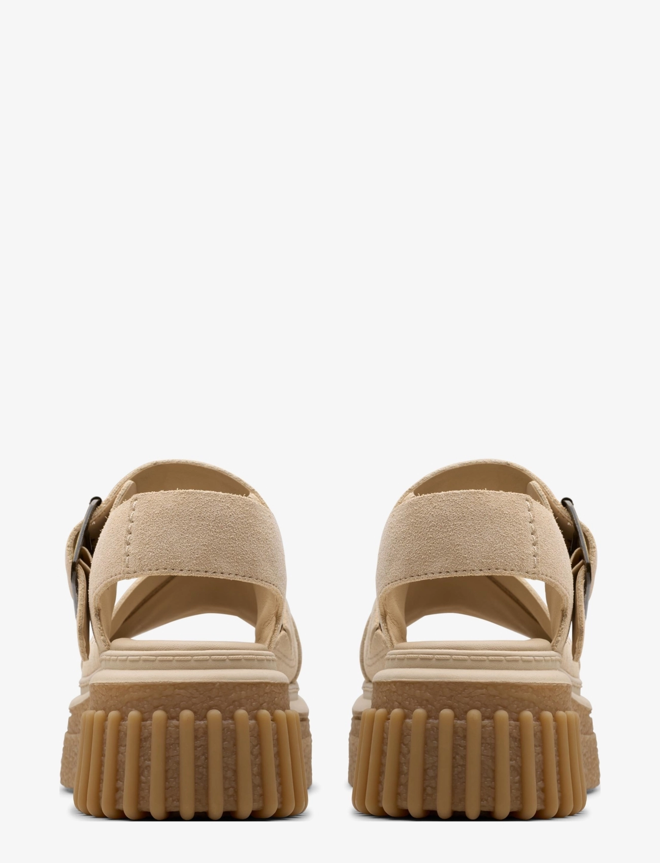 Clarks - Evamar Wish D - platåsandaler - ecru suede - 3
