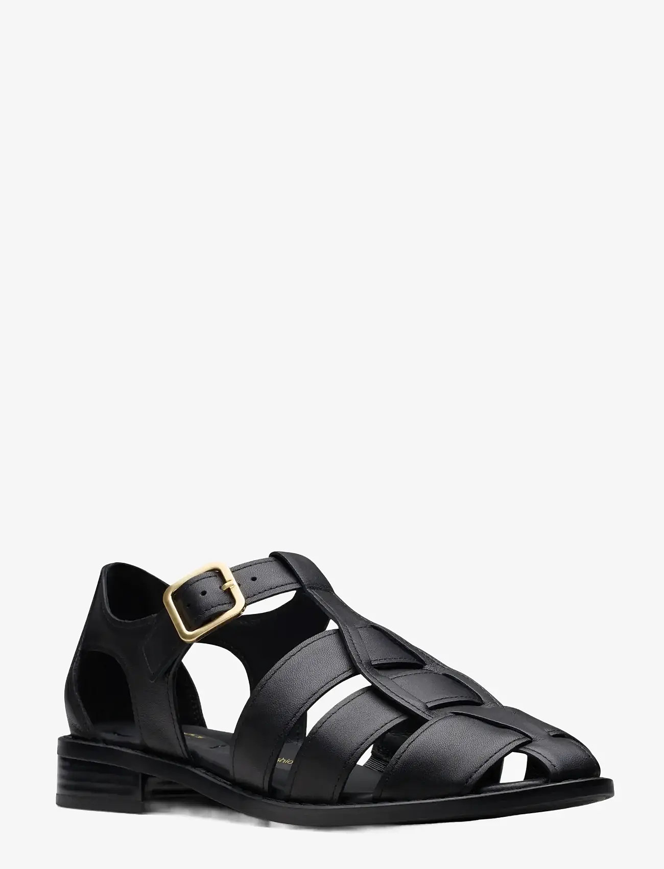 Clarks - Hana Sun D - flat sandals - black leather - 0