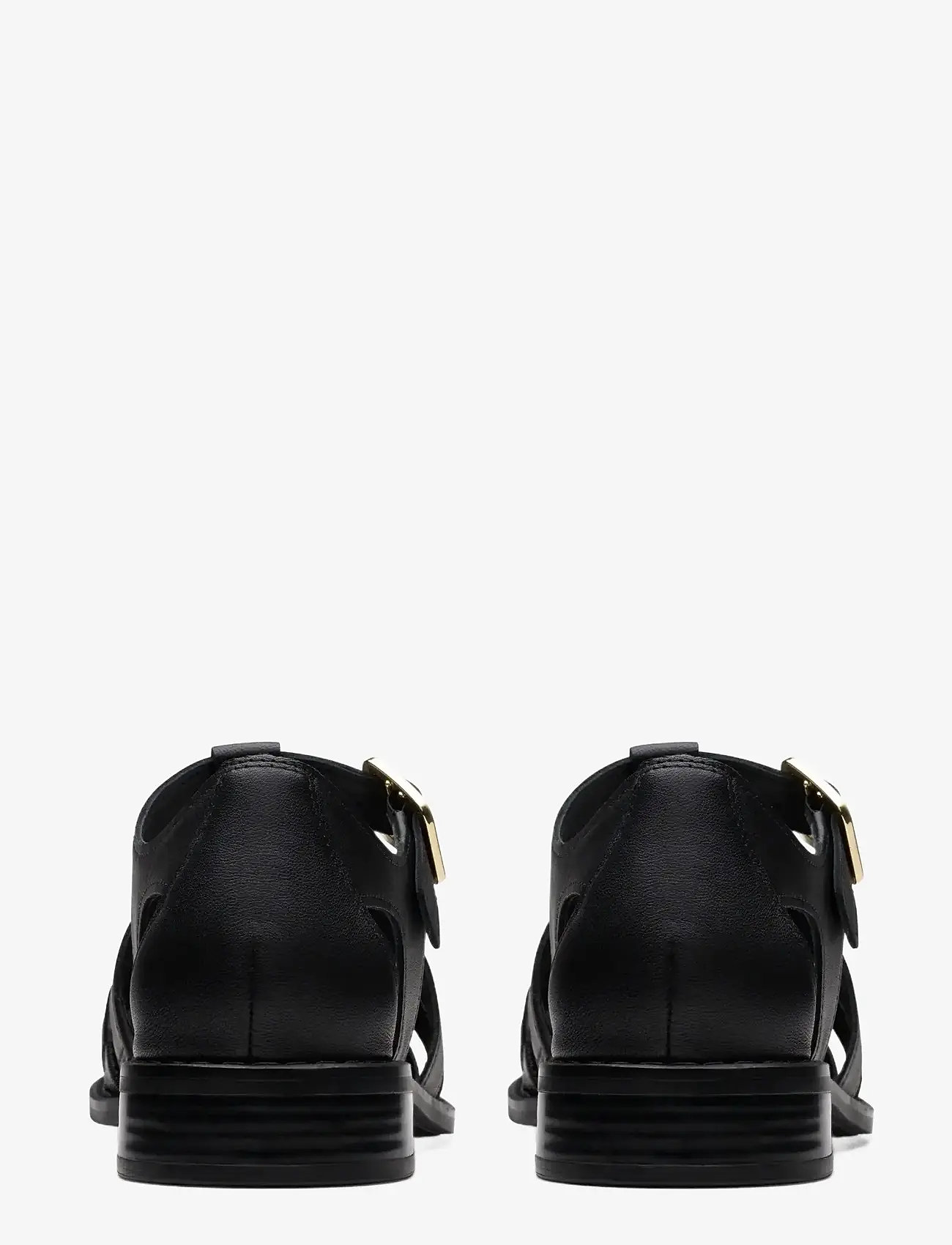Clarks - Hana Sun D - flat sandals - black leather - 1