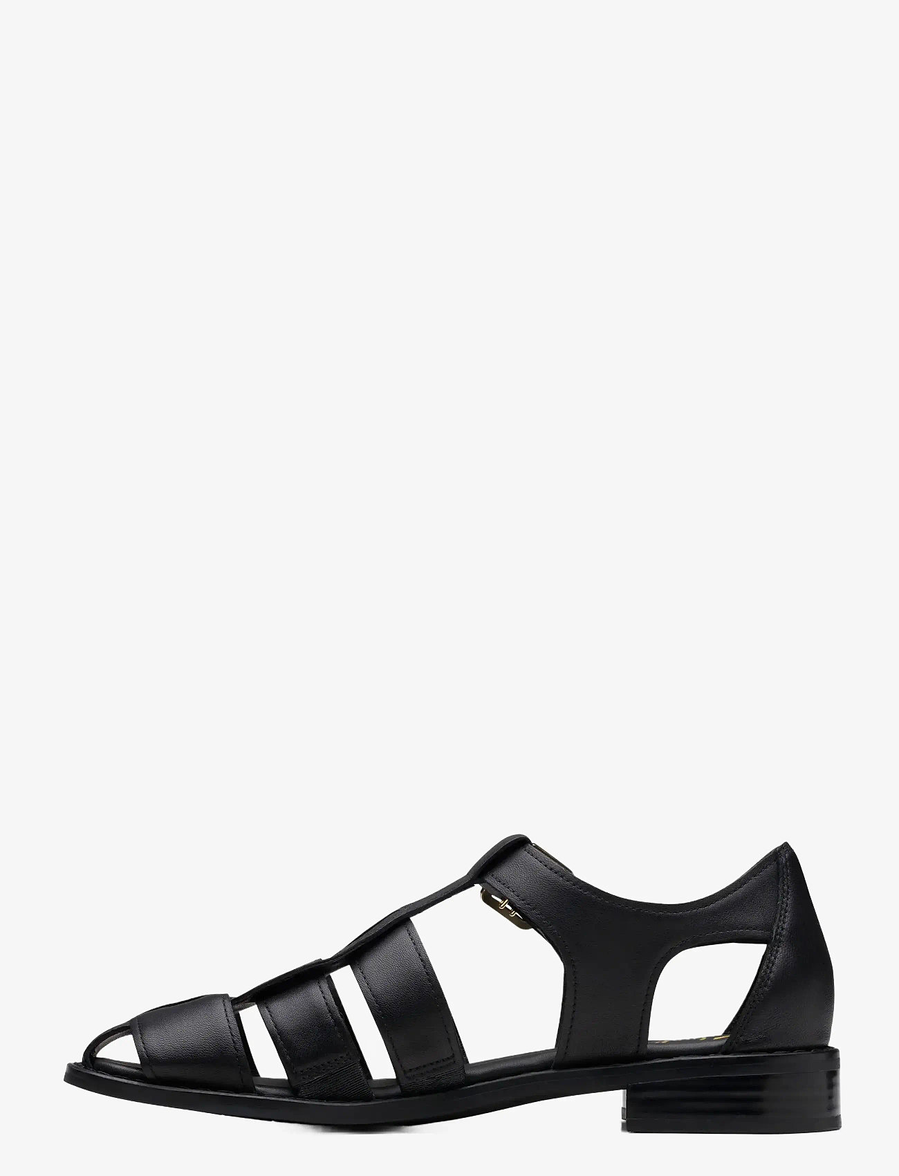 Clarks - Hana Sun D - flat sandals - black leather - 3