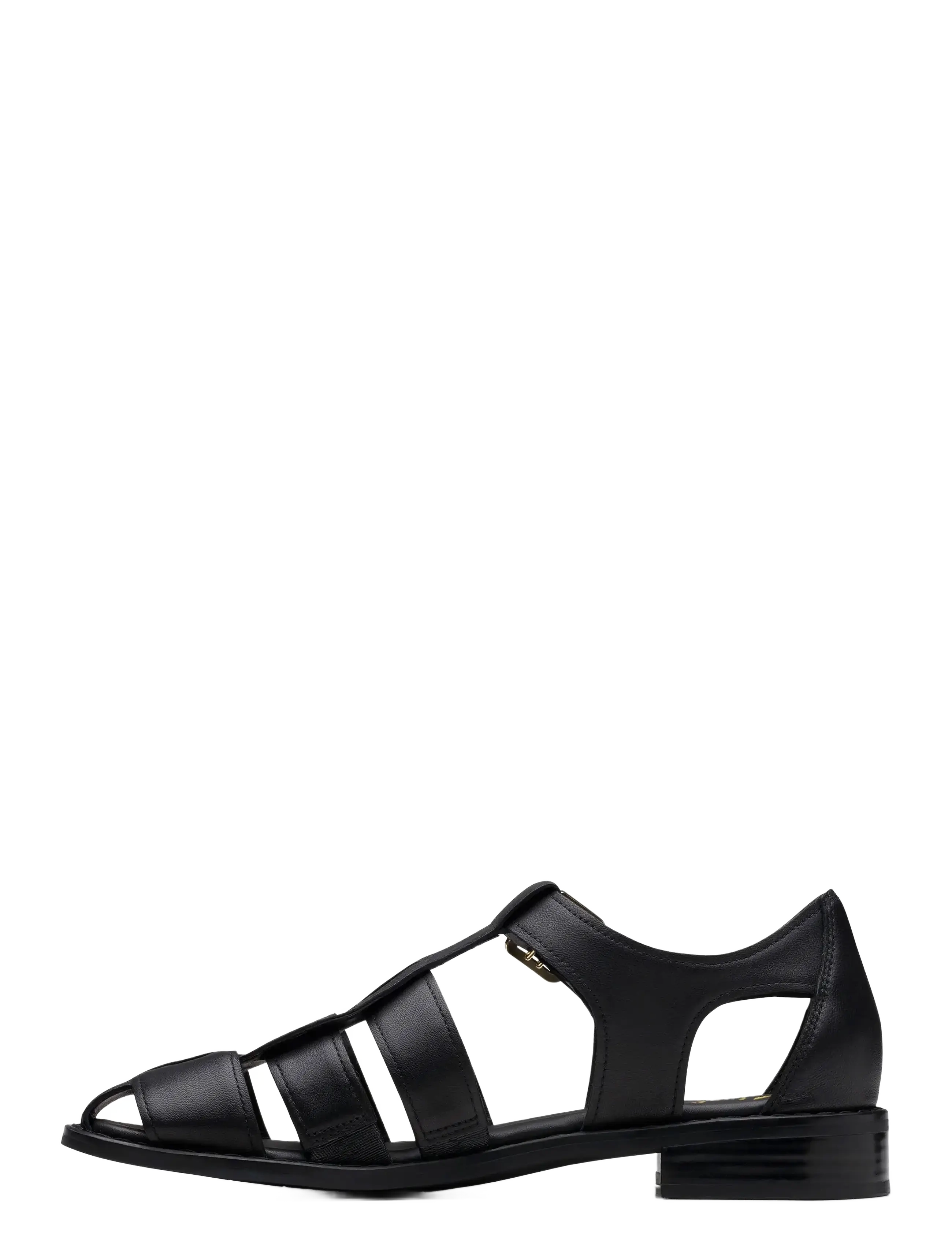 Clarks - Hana Sun D - flade sandaler - black leather - 3