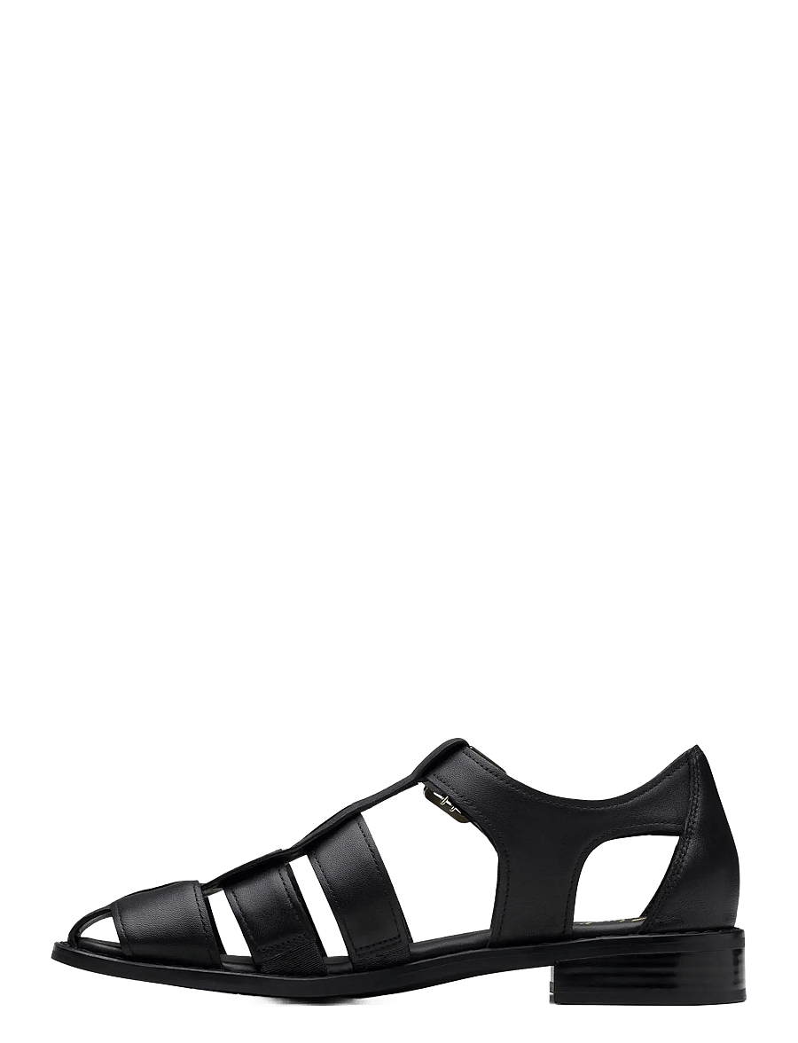 Clarks - Hana Sun D - flache sandalen - black leather - 3