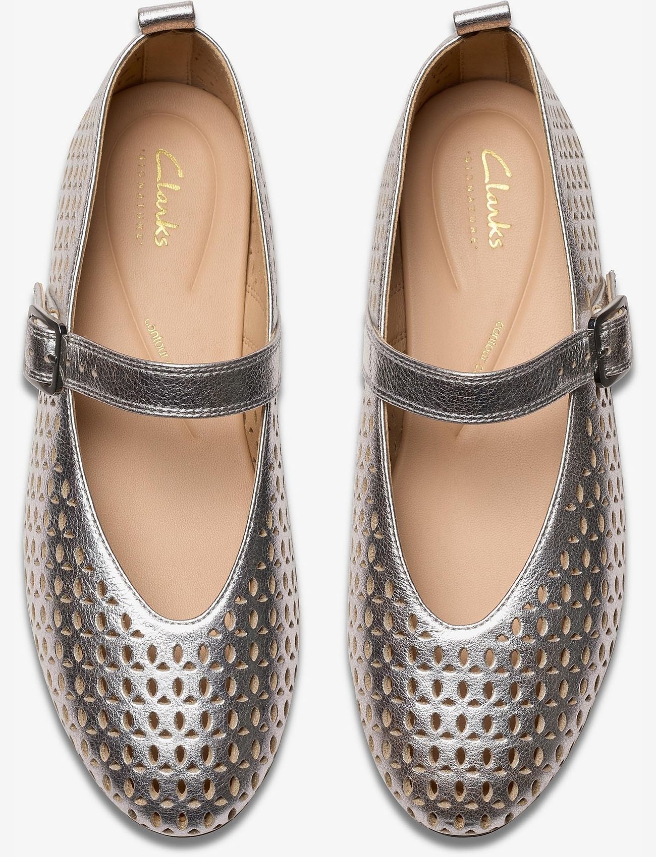 Clarks - Fawna Jane D - damen - silver metallic - 3