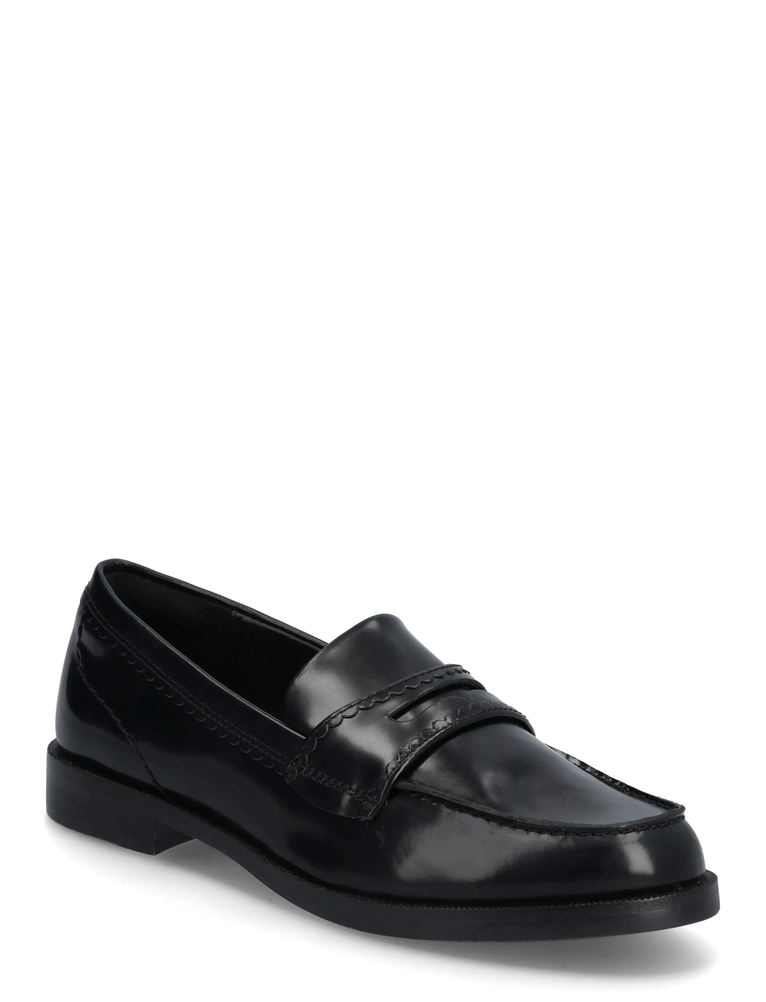 Clarks Straven Edge D - Mokassiinid - BLACK LEATHER / black