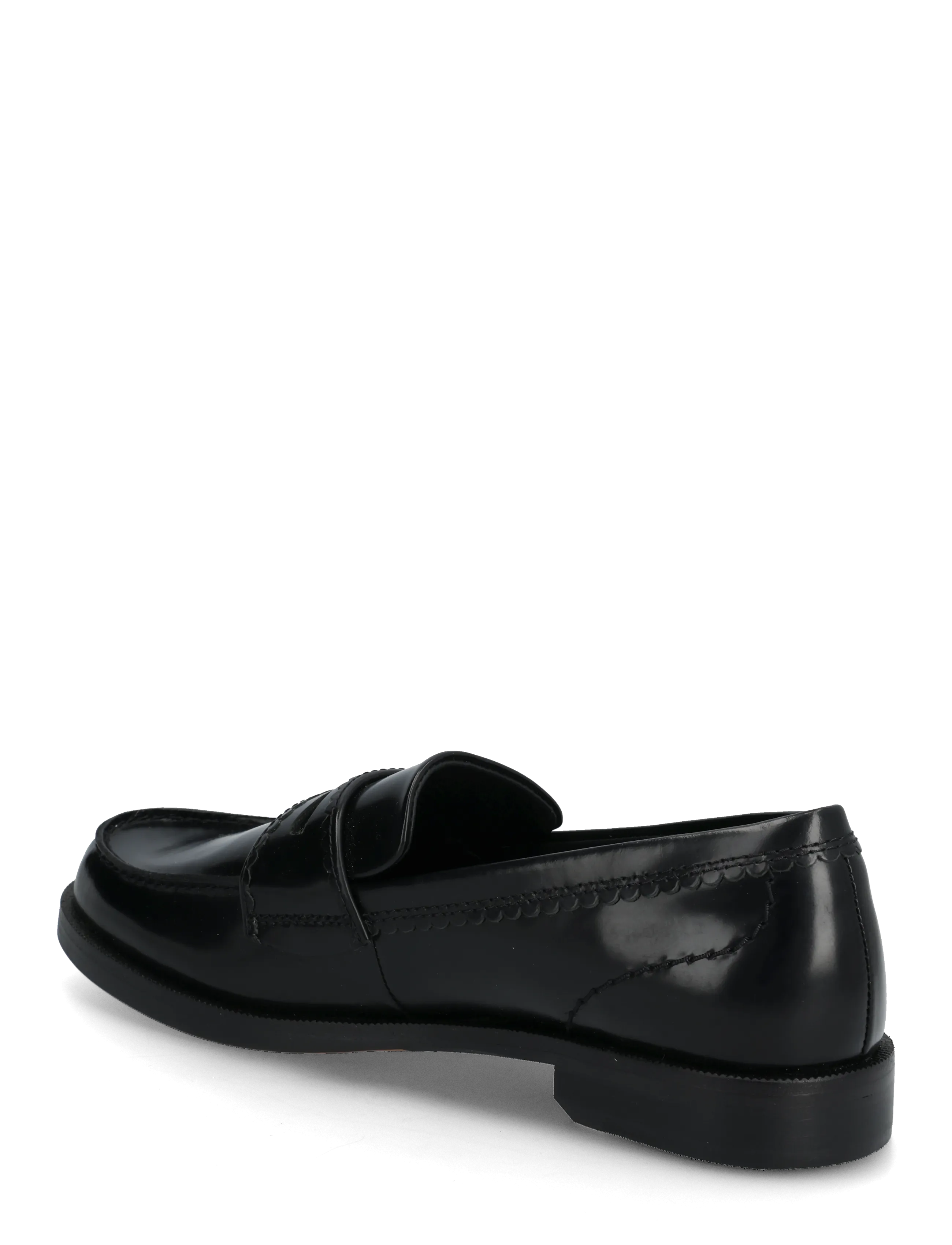 Clarks - Straven Edge D - loafers - black leather - 2