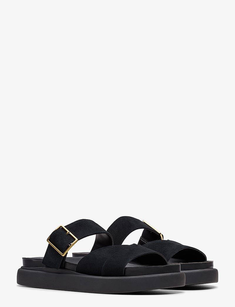 Clarks - Aristella Mule D - flache sandalen - black sde - 0
