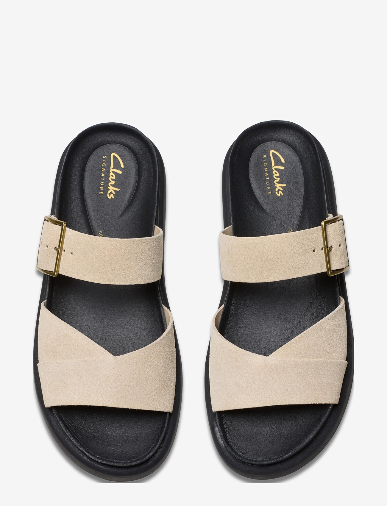 Clarks - Aristella Mule D - flade sandaler - ecru suede - 2