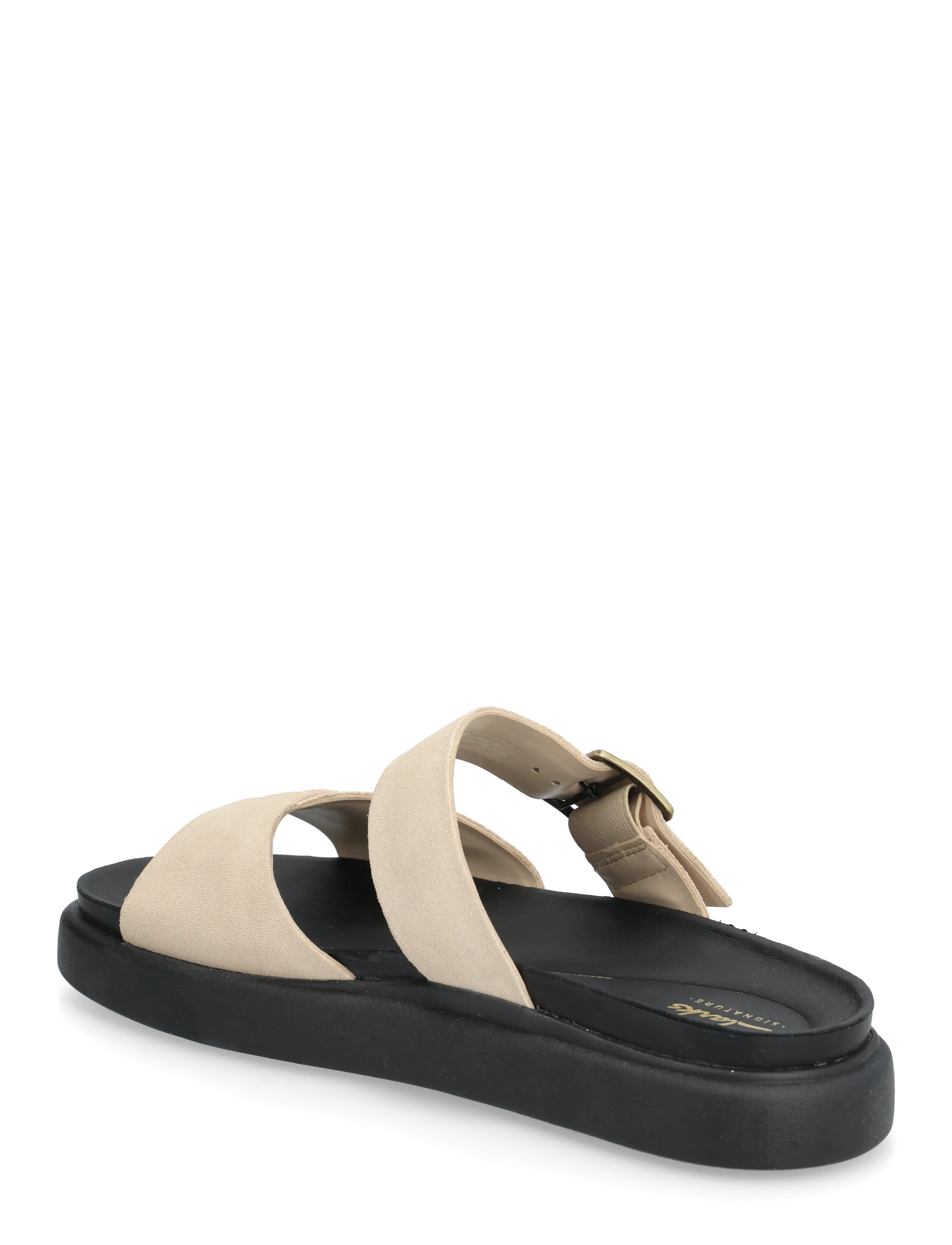 Clarks - Aristella Mule D - płaskie sandały - ecru suede - 2