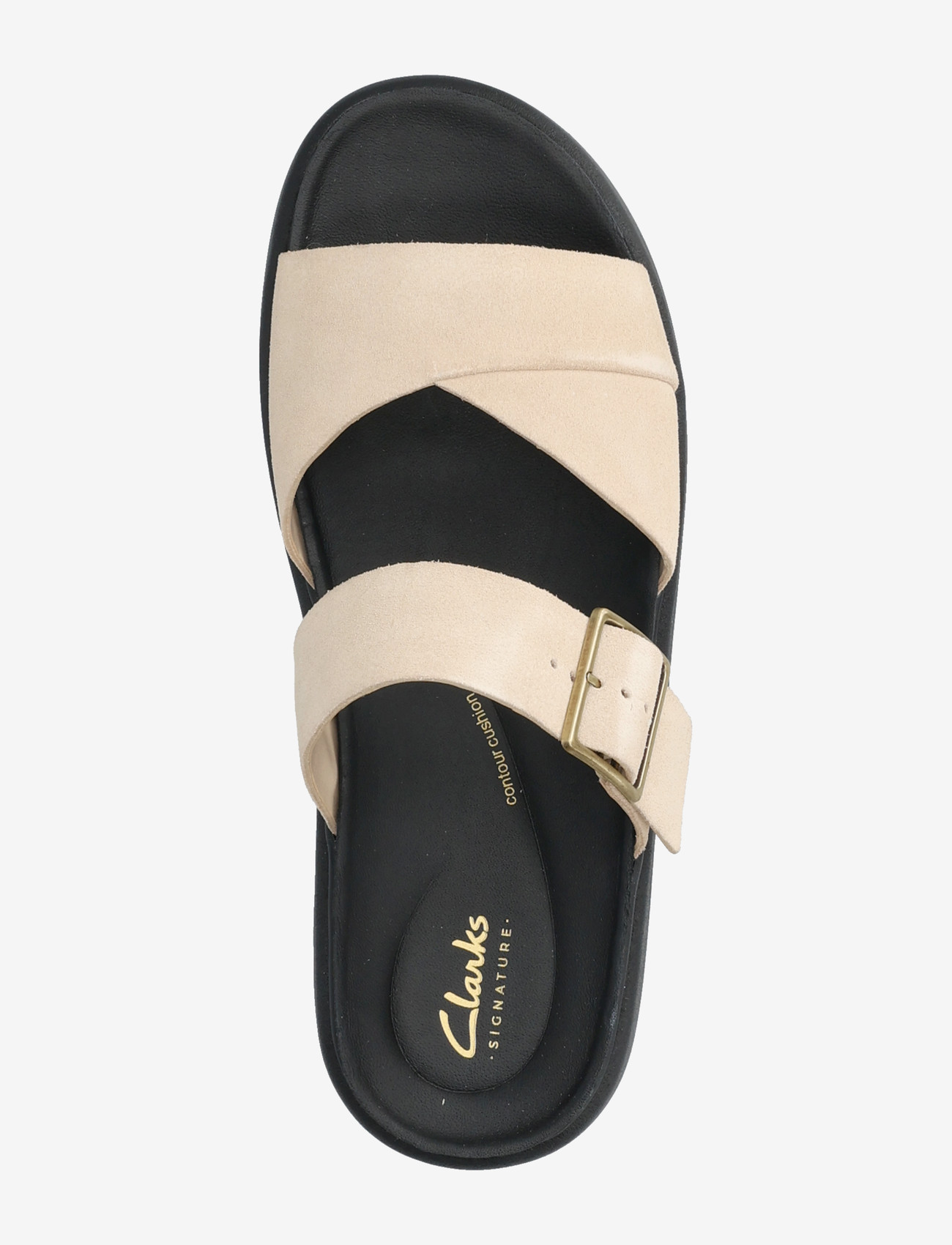 Clarks - Aristella Mule D - flade sandaler - ecru suede - 3