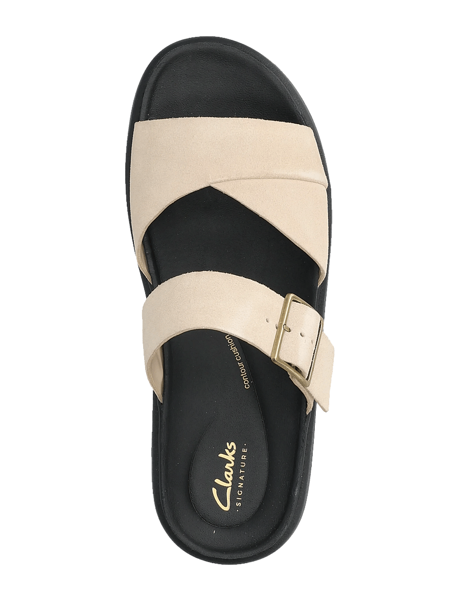 Clarks - Aristella Mule D - flache sandalen - ecru suede - 3