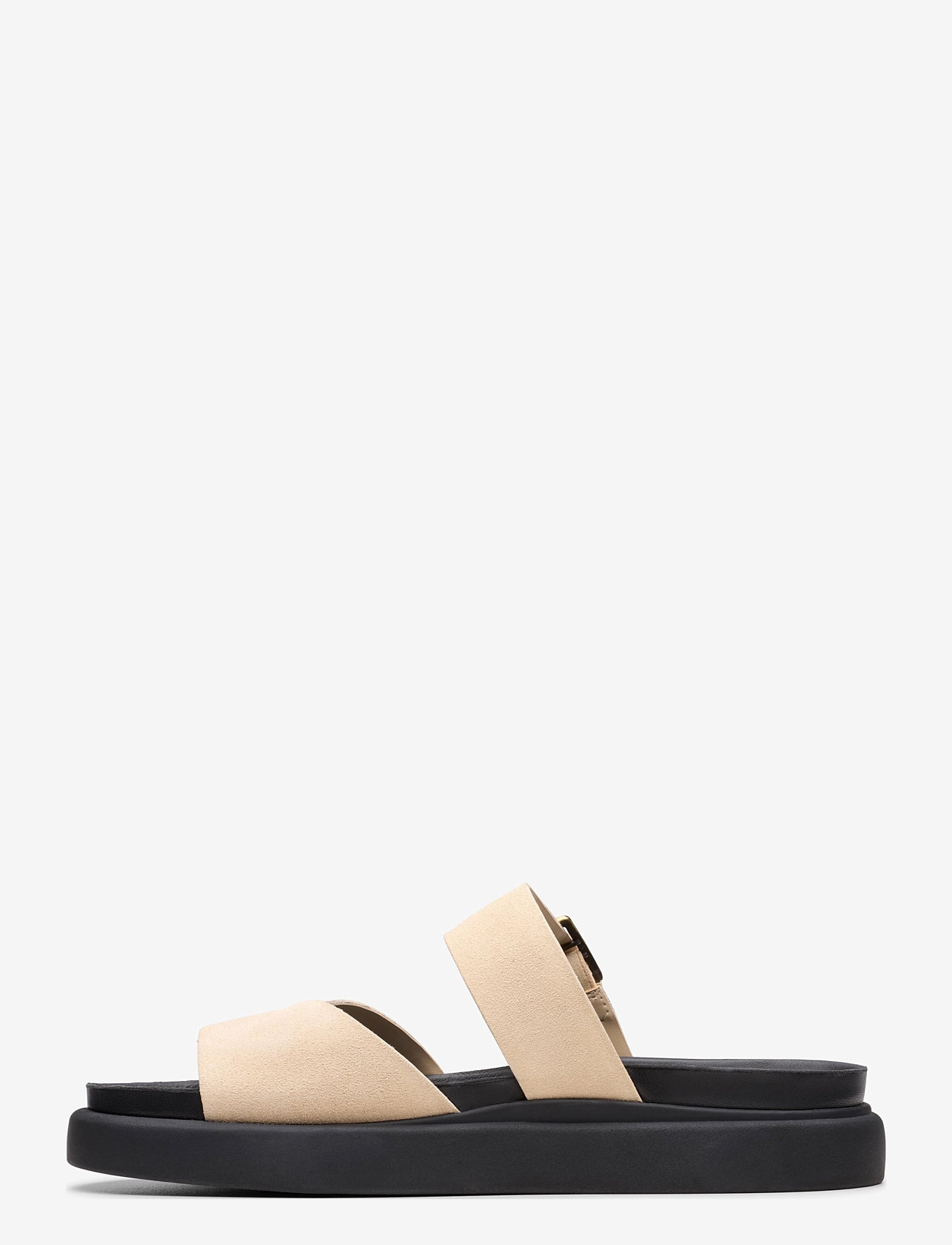 Clarks - Aristella Mule D - flade sandaler - ecru suede - 5