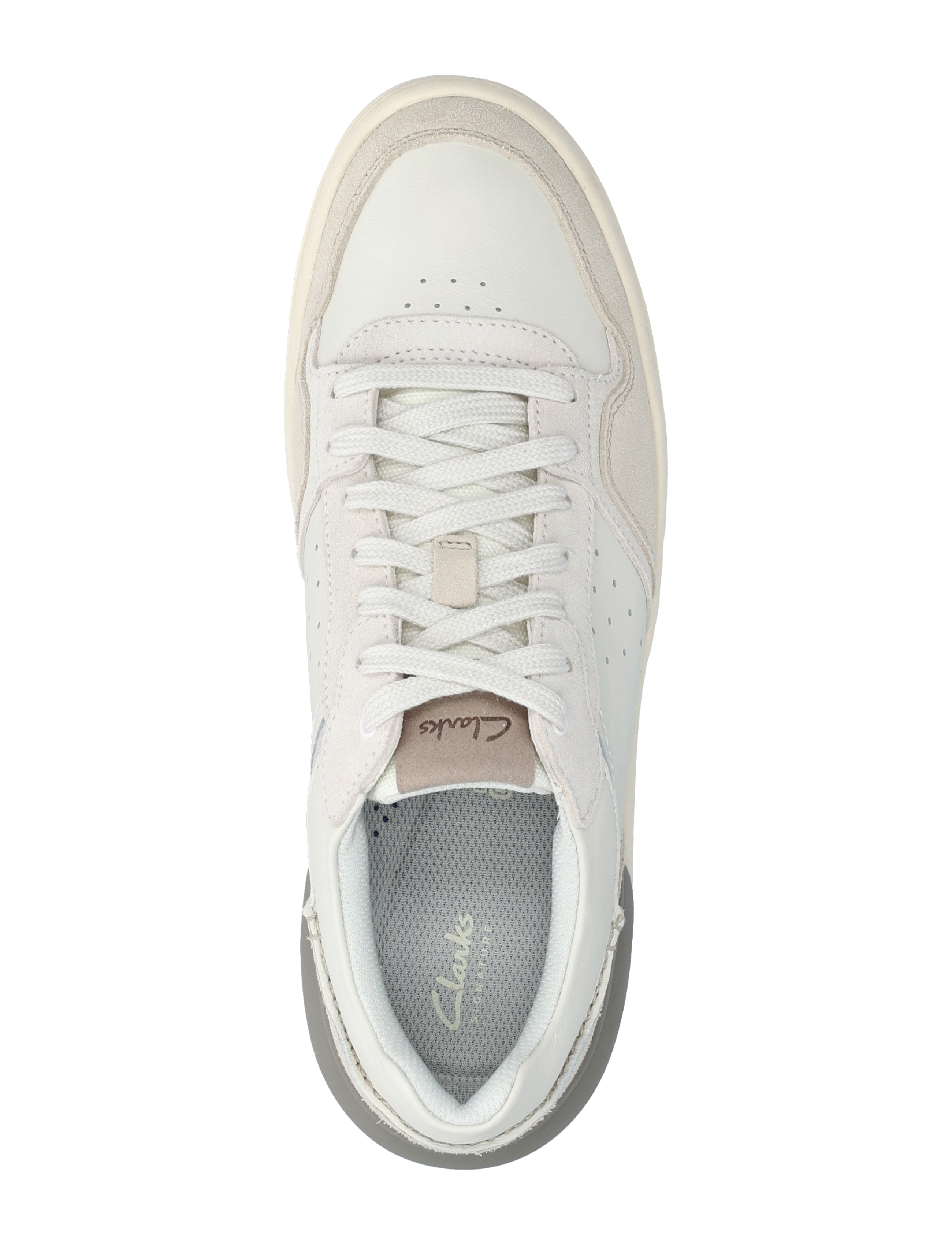 Clarks - Courtlite2 Lo G - madala säärega tossud - off white suede - 3