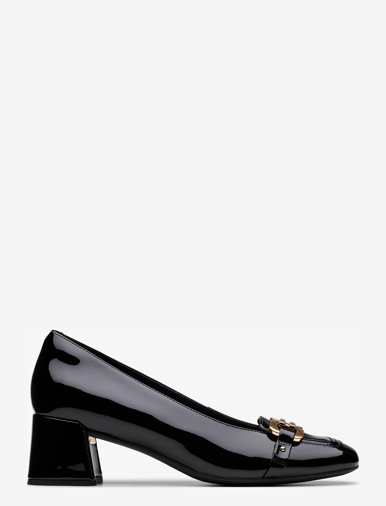 Clarks - Nyta45 Court D - black pat - 1