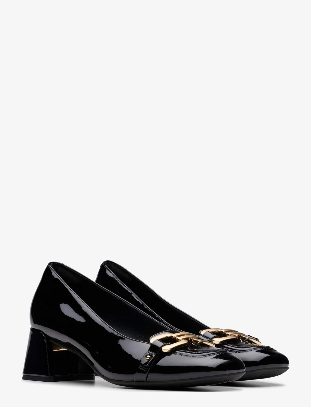 Clarks - Nyta45 Court D - black pat - 0