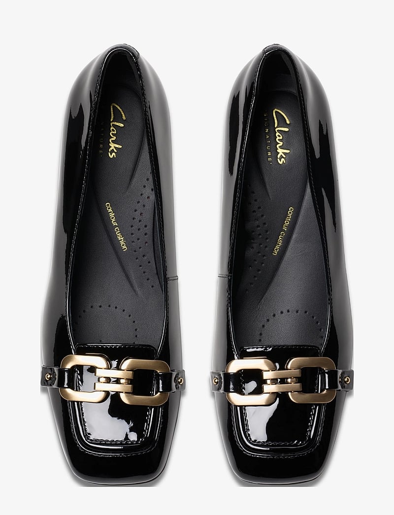 Clarks - Nyta45 Court D - black pat - 2