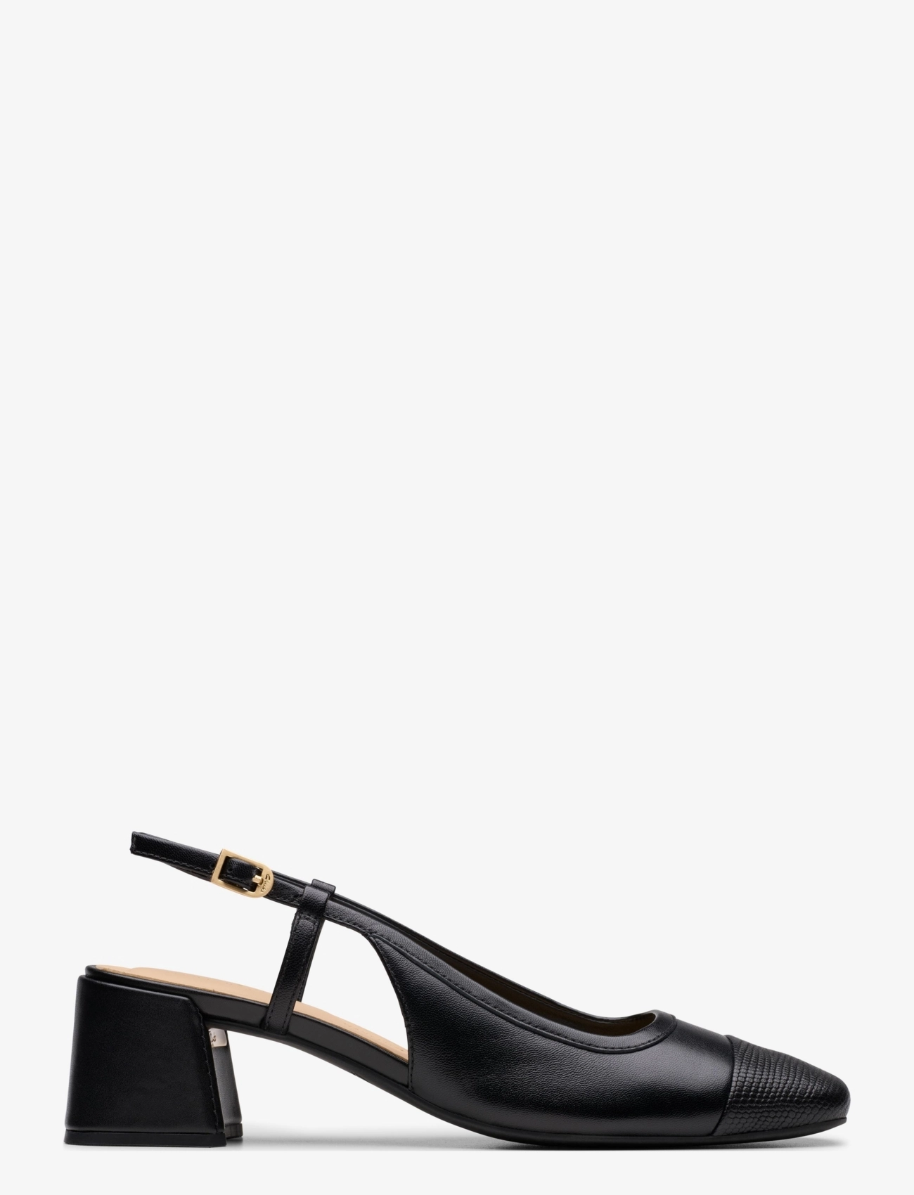 Clarks - Nyta45 Sling D - black combi lea - 1