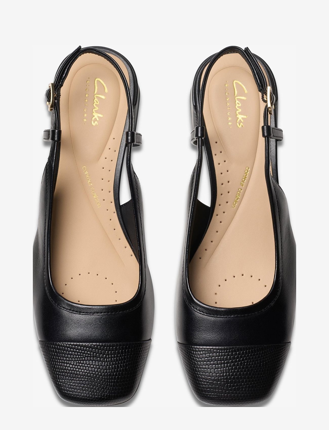 Clarks - Nyta45 Sling D - kvinder - black combi lea - 2