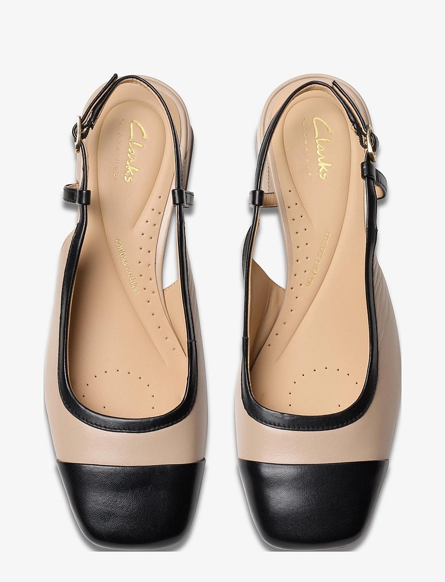 Clarks - Nyta45 Sling D - augstpapēžu sandales ar atvērtu papēdi - sand combi lea - 2