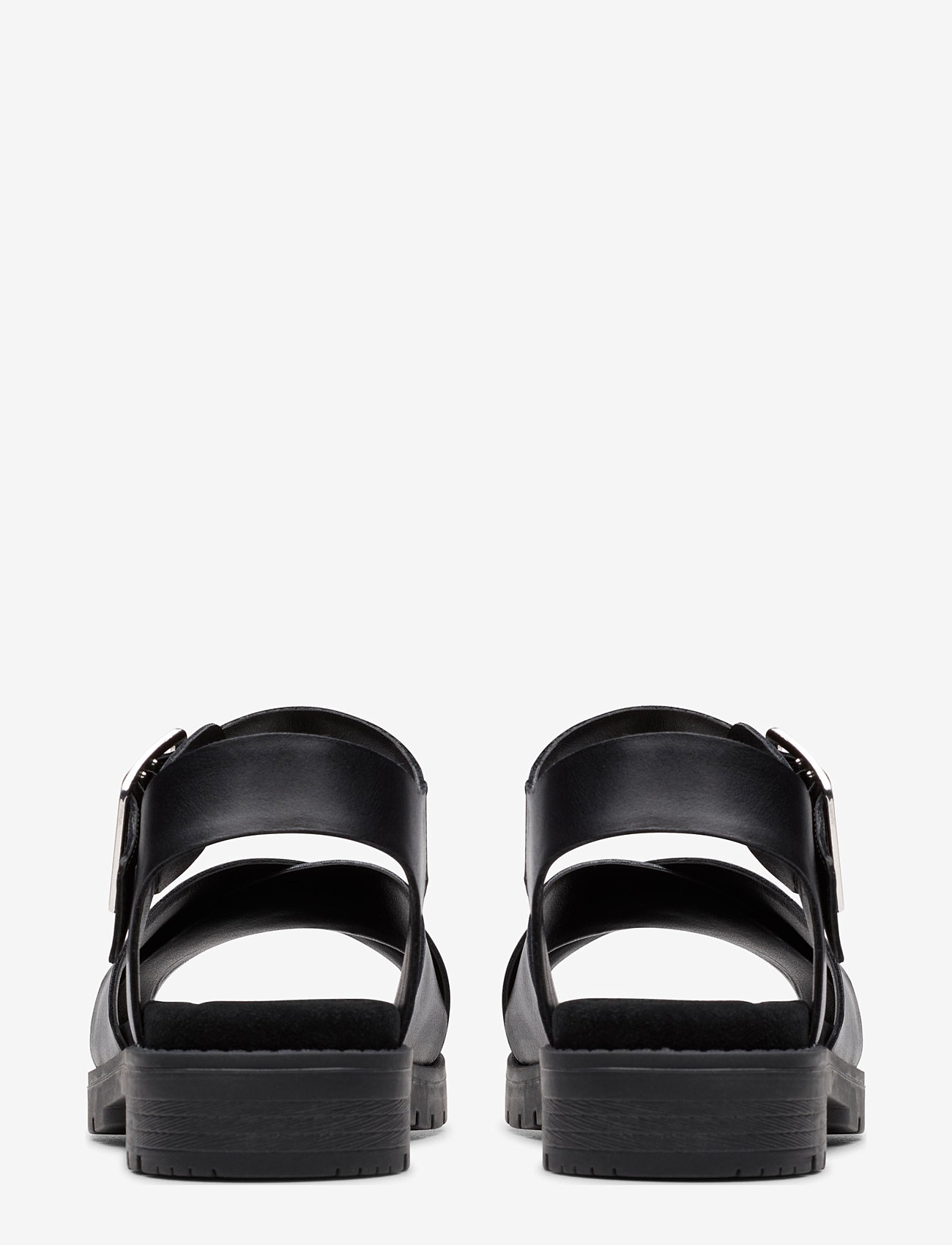 Clarks - Orinoco Cross D - flat sandals - black leather - 4