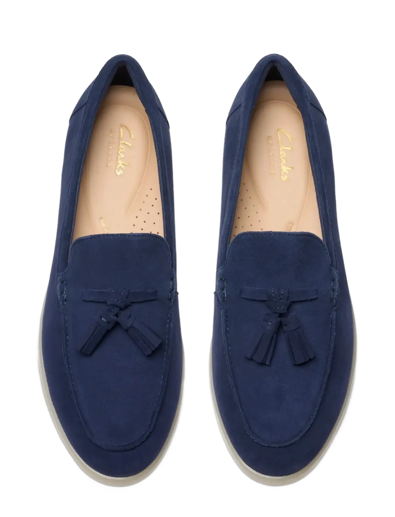 Clarks - Narini Edge D - loafers - navy suede - 3