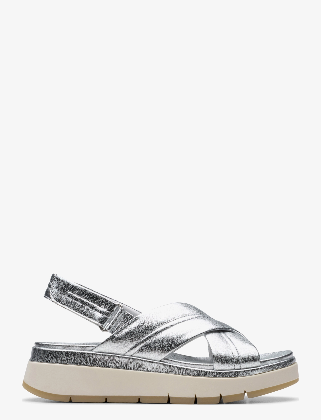 Clarks - Tuscan Cross D - silver leather - 1