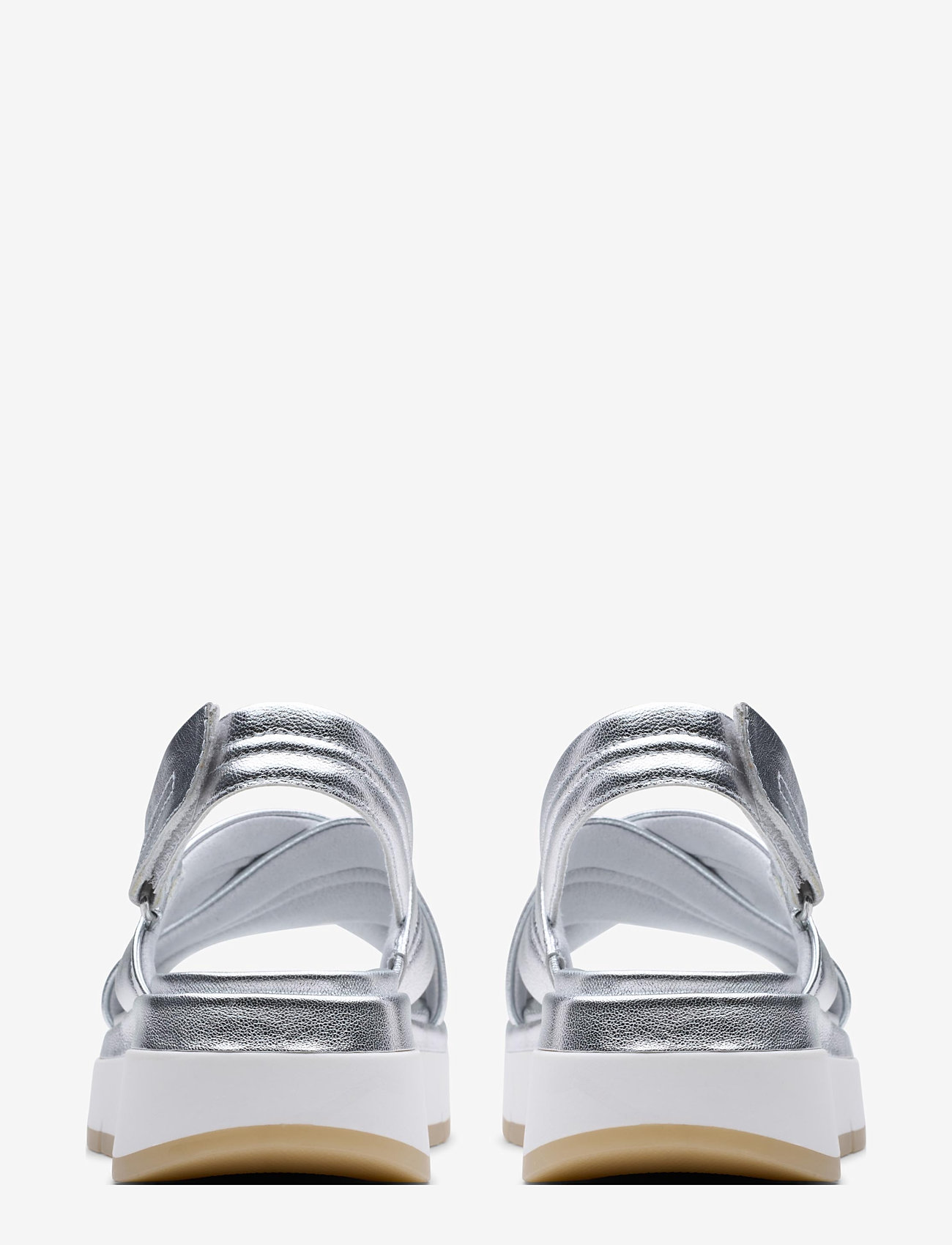 Clarks - Tuscan Cross D - plateau-sandalen - silver leather - 2