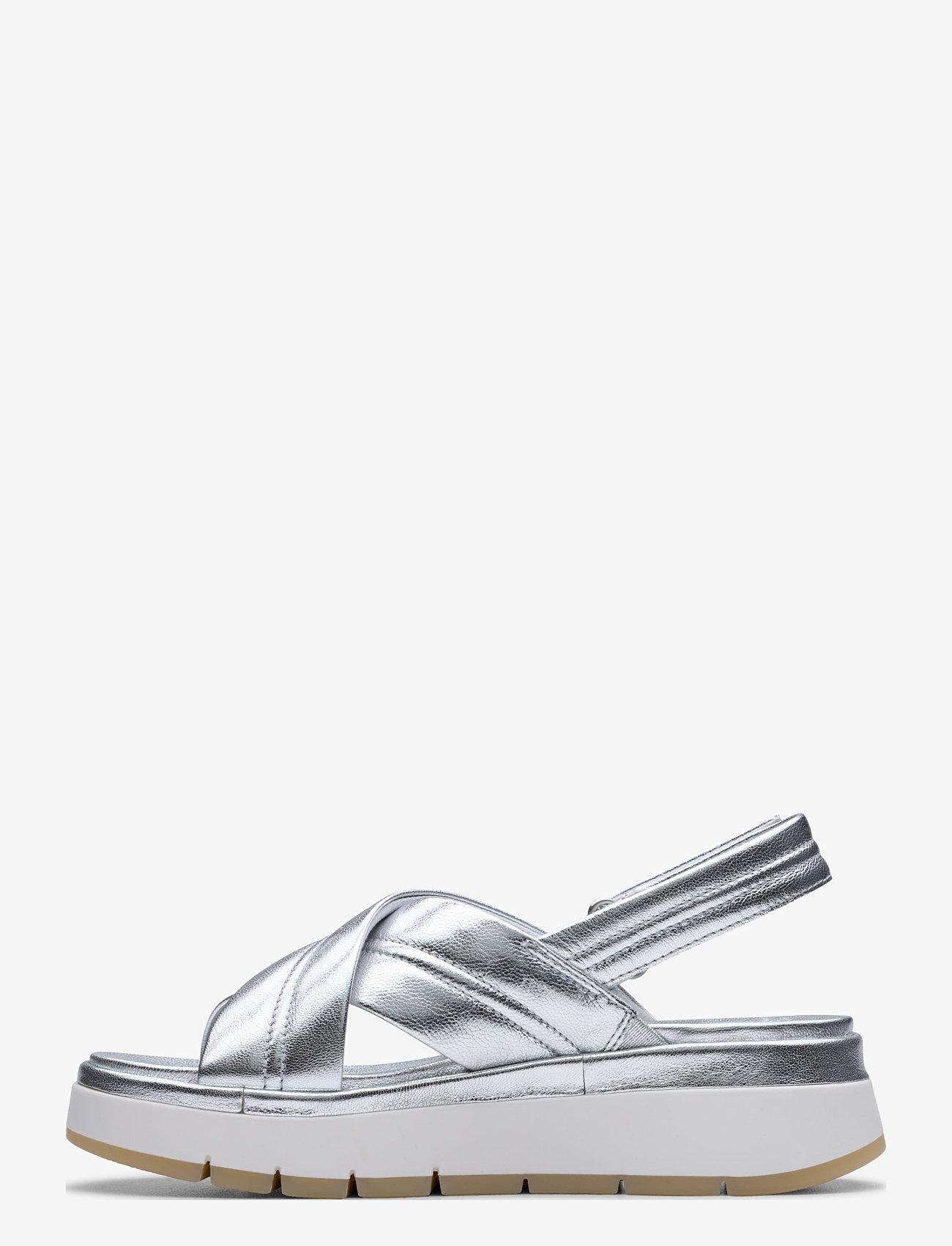 Clarks - Tuscan Cross D - plateau-sandalen - silver leather - 3