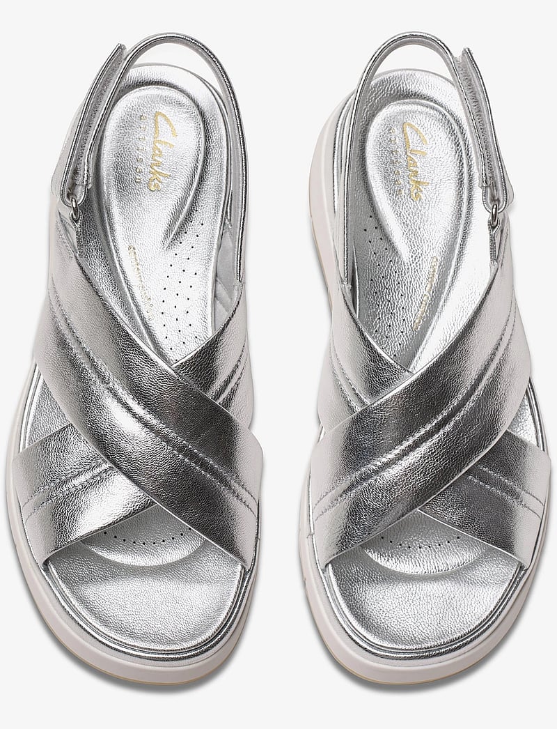 Clarks - Tuscan Cross D - silver leather - 5