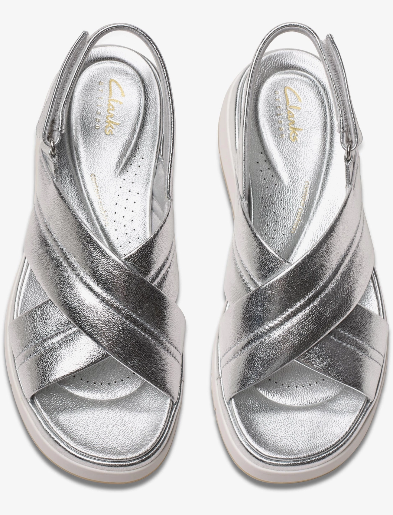 Clarks - Tuscan Cross D - silver leather - 5