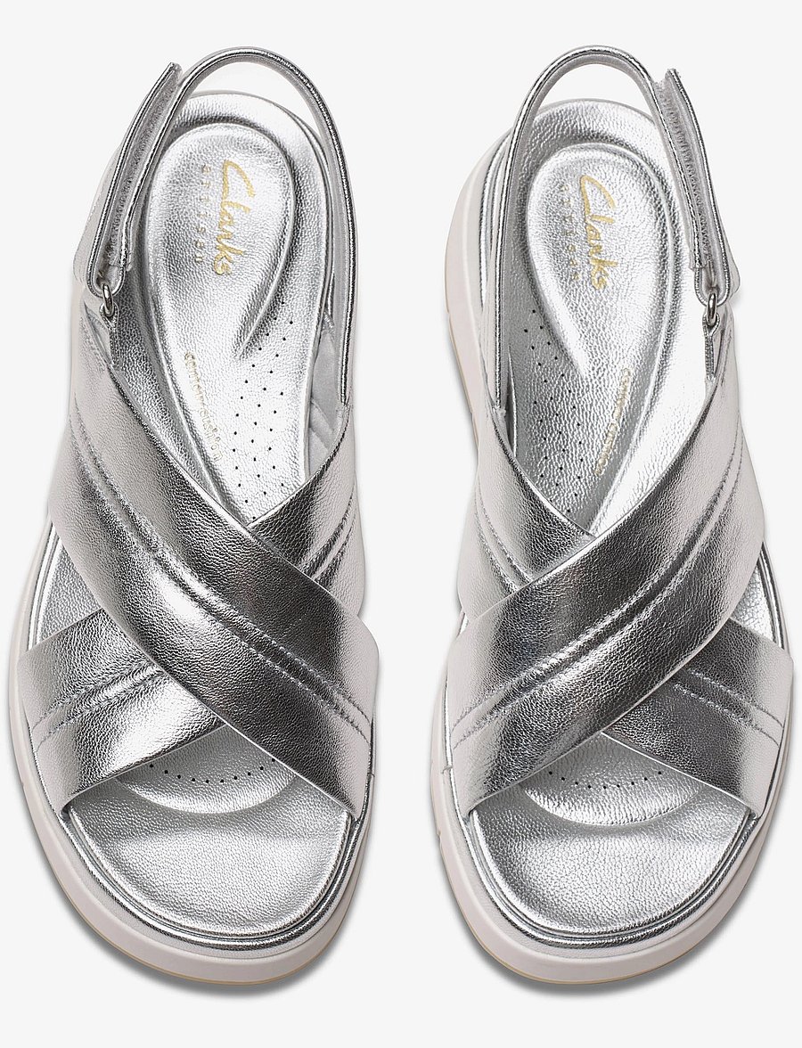Clarks - Tuscan Cross D - silver leather - 5