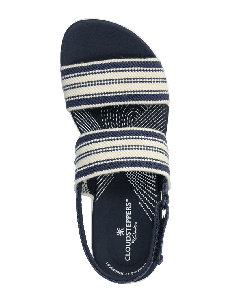 Clarks - Arla Stroll D - platta sandaler - navy multi - 3