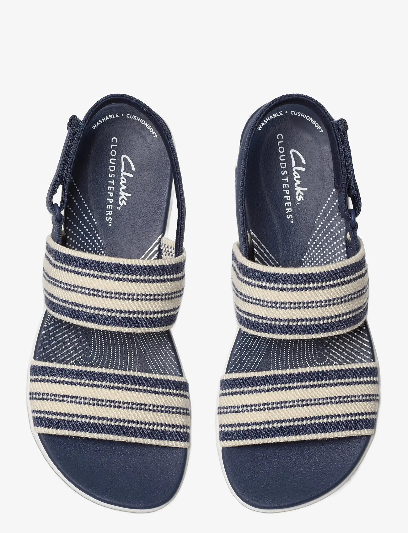 Clarks - Arla Stroll D - platta sandaler - navy multi - 5