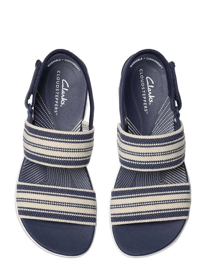 Clarks - Arla Stroll D - platta sandaler - navy multi - 5