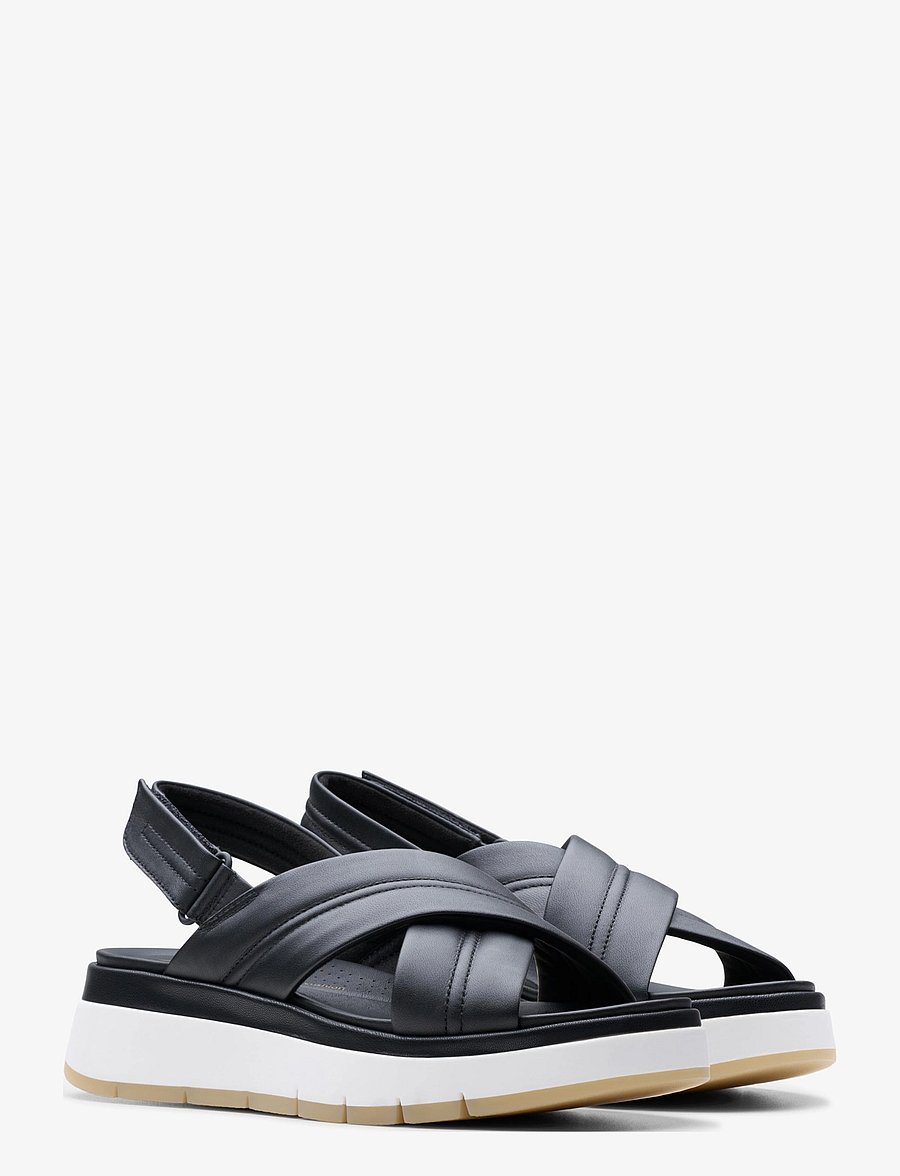 Clarks - Tuscan Cross D - plateau-sandalen - black leather - 0