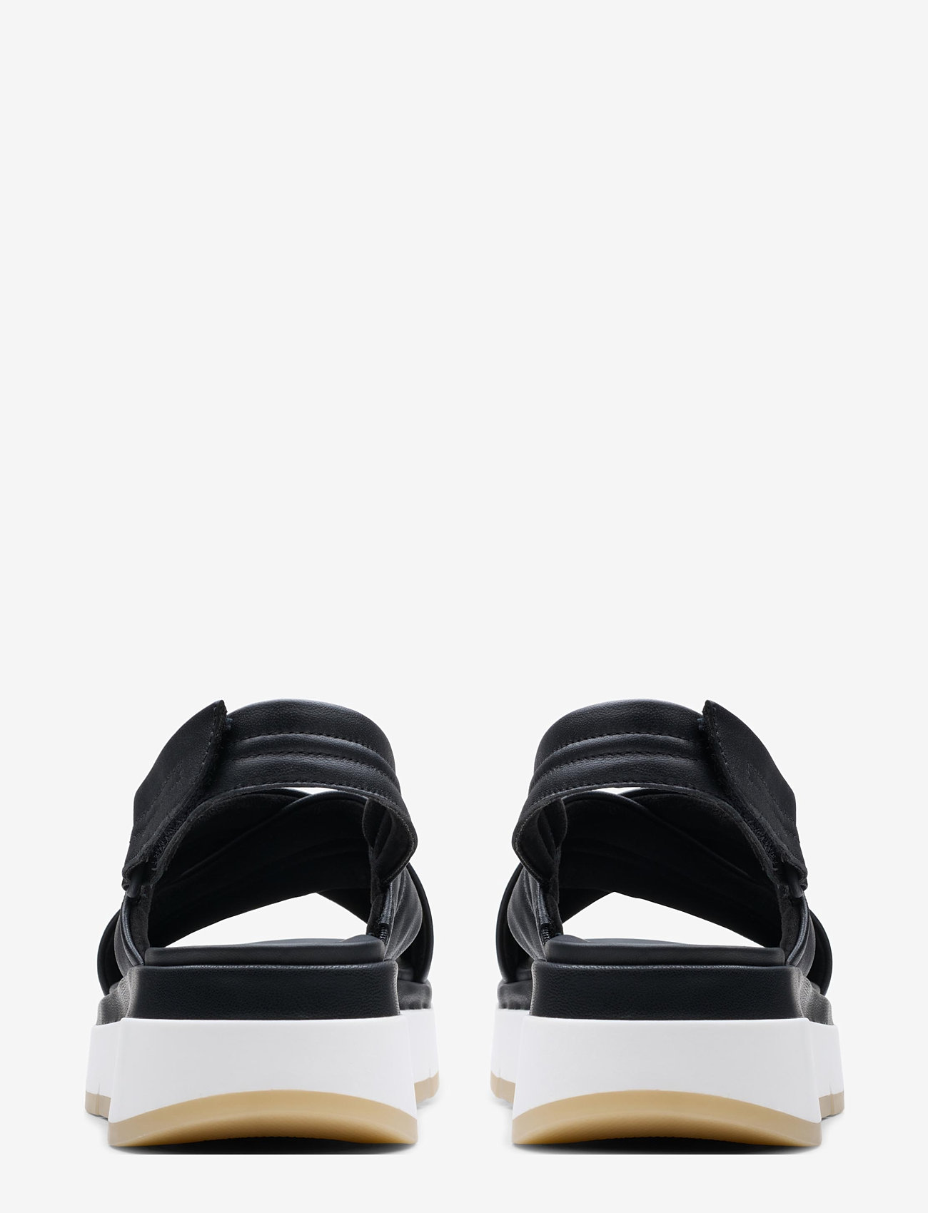 Clarks - Tuscan Cross D - platvorm sandaalid - black leather - 1