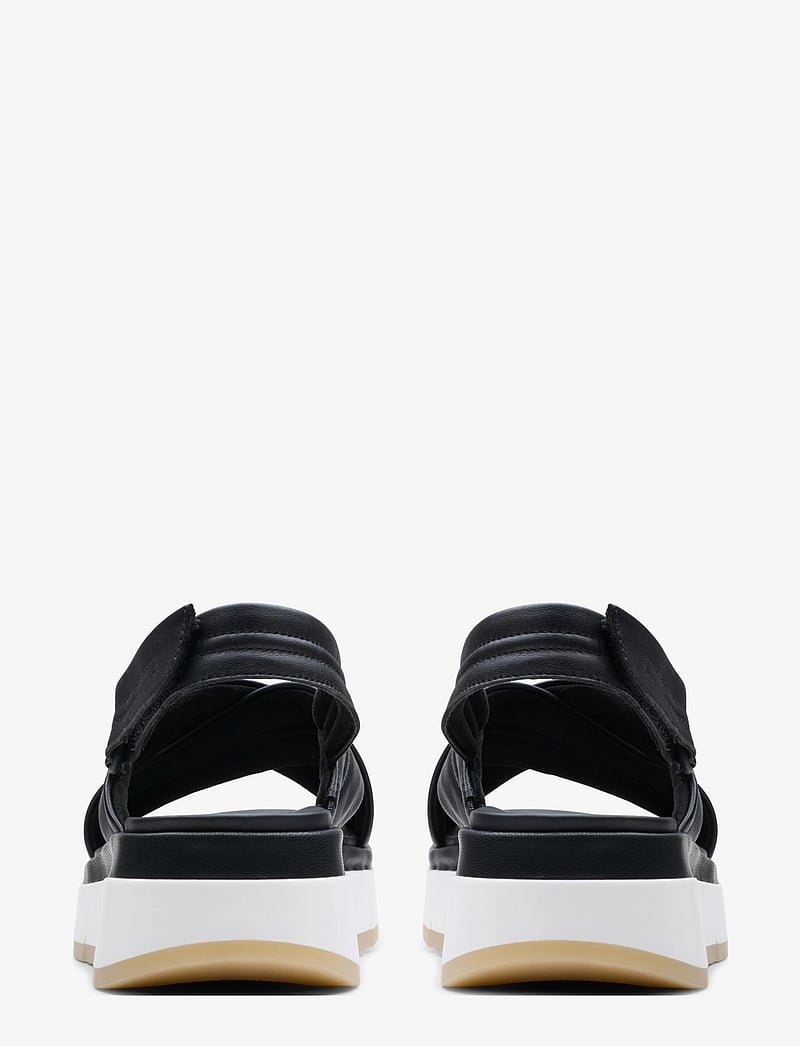 Clarks - Tuscan Cross D - platvorm sandaalid - black leather - 1