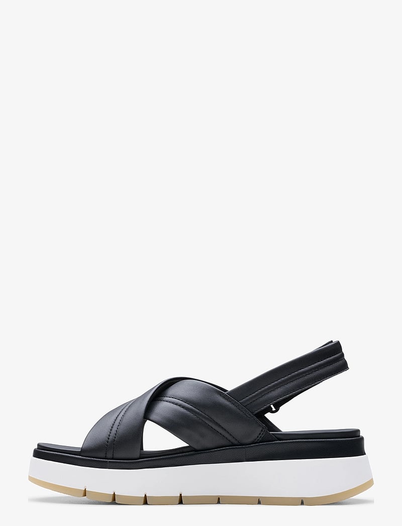 Clarks - Tuscan Cross D - platvorm sandaalid - black leather - 2