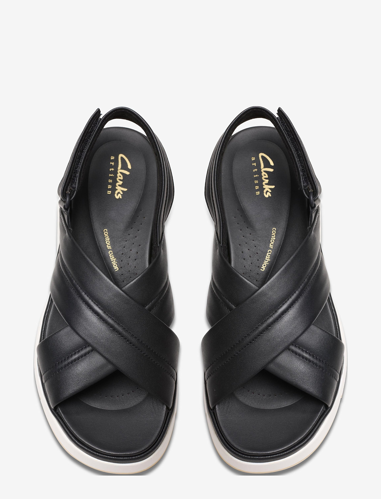Clarks - Tuscan Cross D - platvorm sandaalid - black leather - 4
