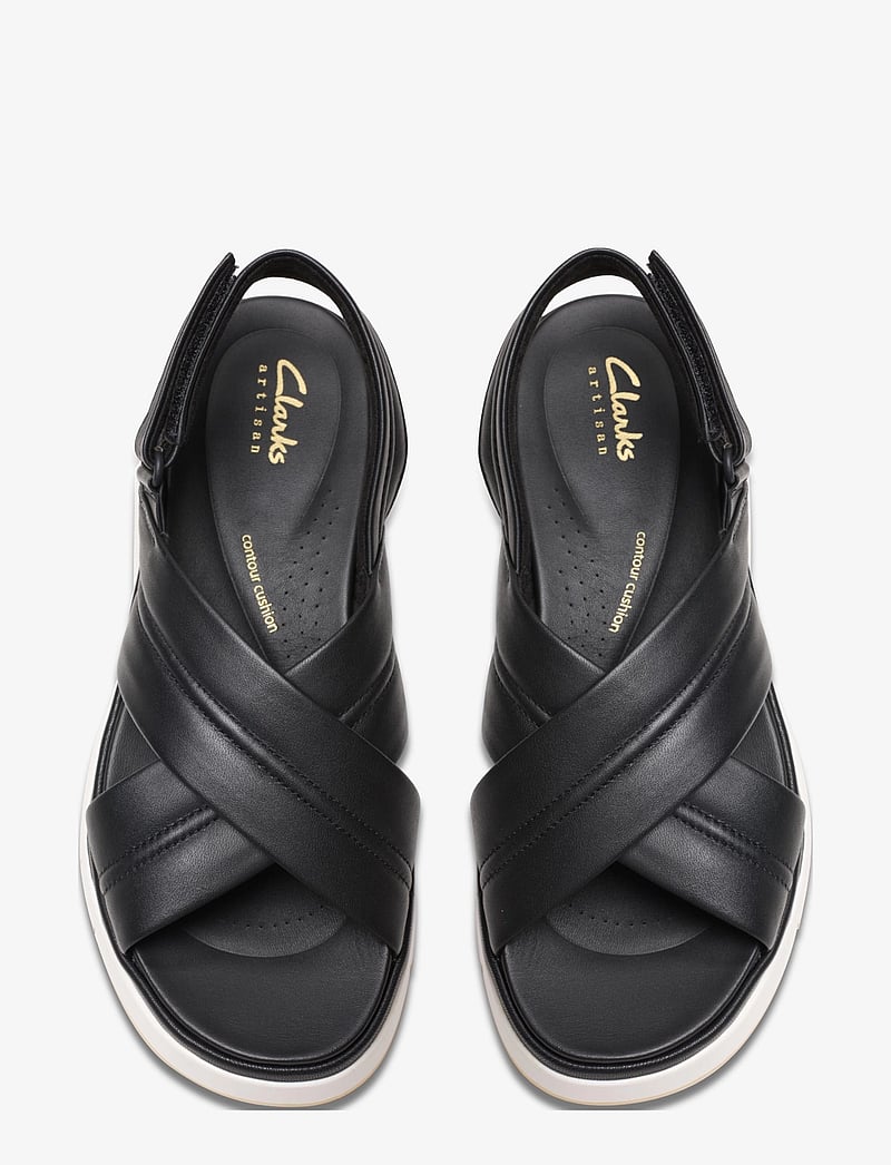 Clarks - Tuscan Cross D - platvorm sandaalid - black leather - 4