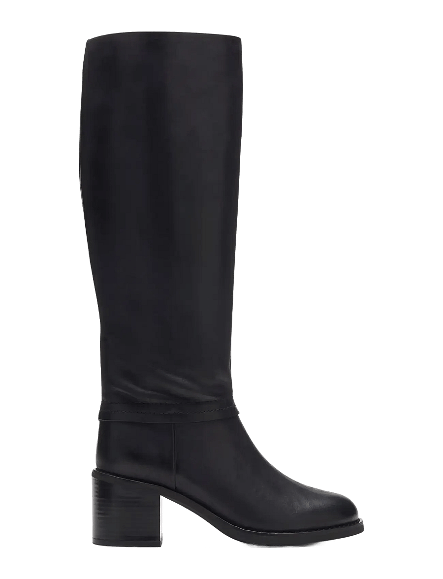 Clarks - Chamberly Hi D - pika säärega saapad - black leather - 0