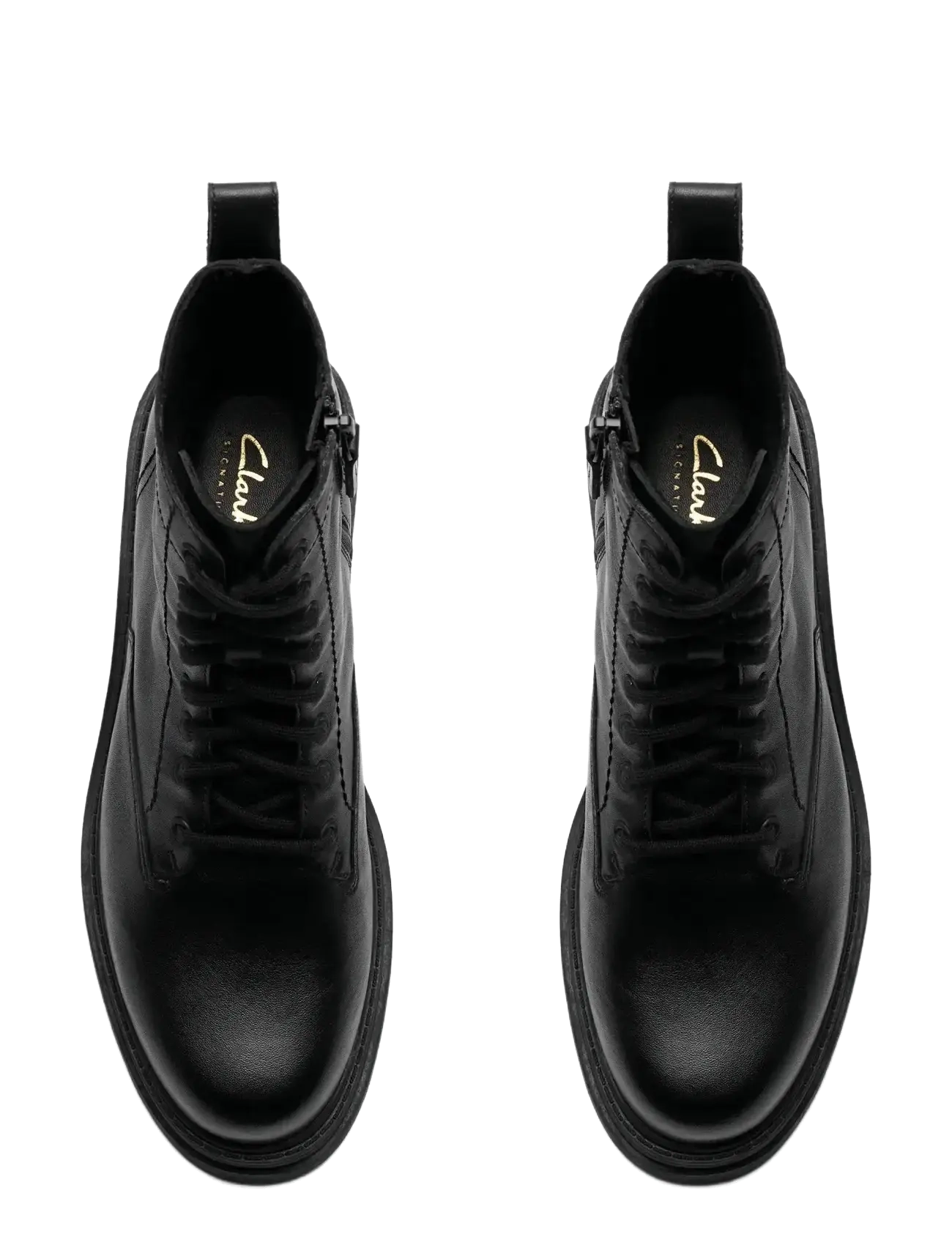 Clarks - Orinoco3 Style D - madalad poolsaapad - black leather - 4